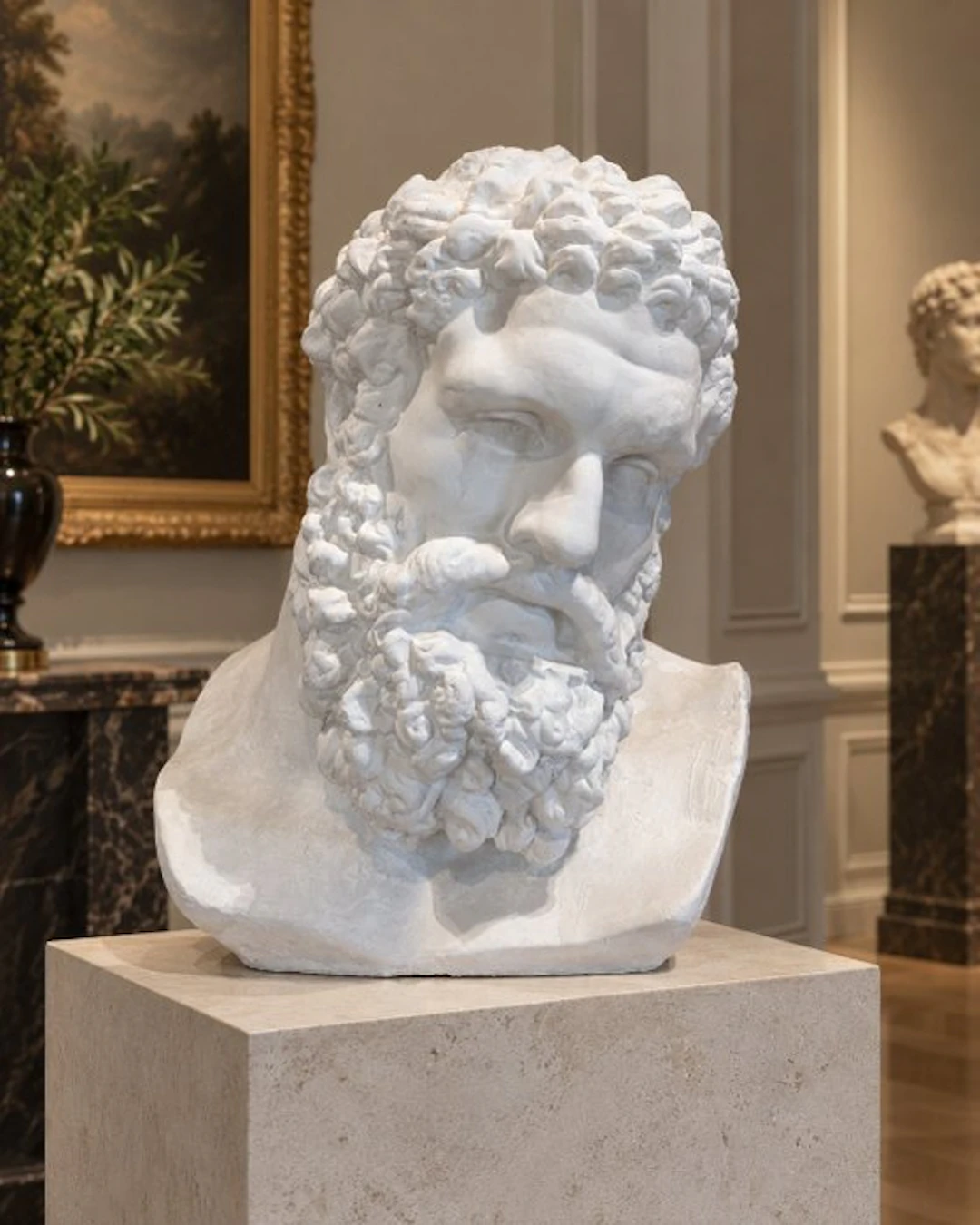Sculpture, Busto di Ercole Farnese - 60 cm - Plaster