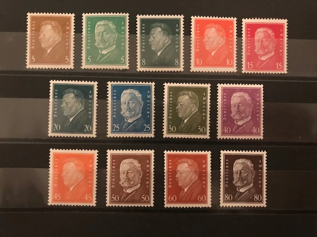 German Empire 1928 - German presidents - MNH - Michel 410/422