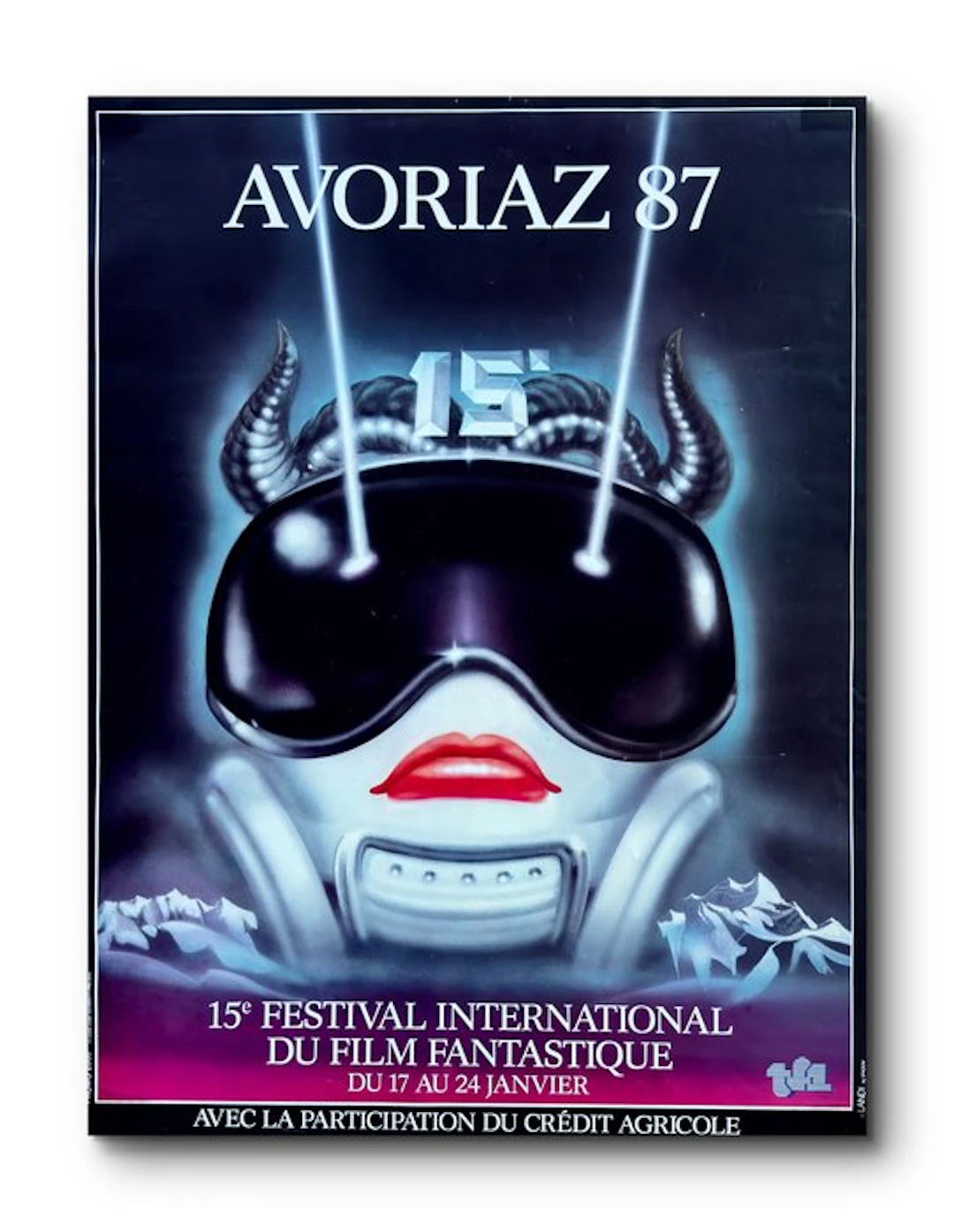 Landi - Affiche originale – Avoriaz 1987 – Festival International du Film Fantastique – Tirage promotionnel