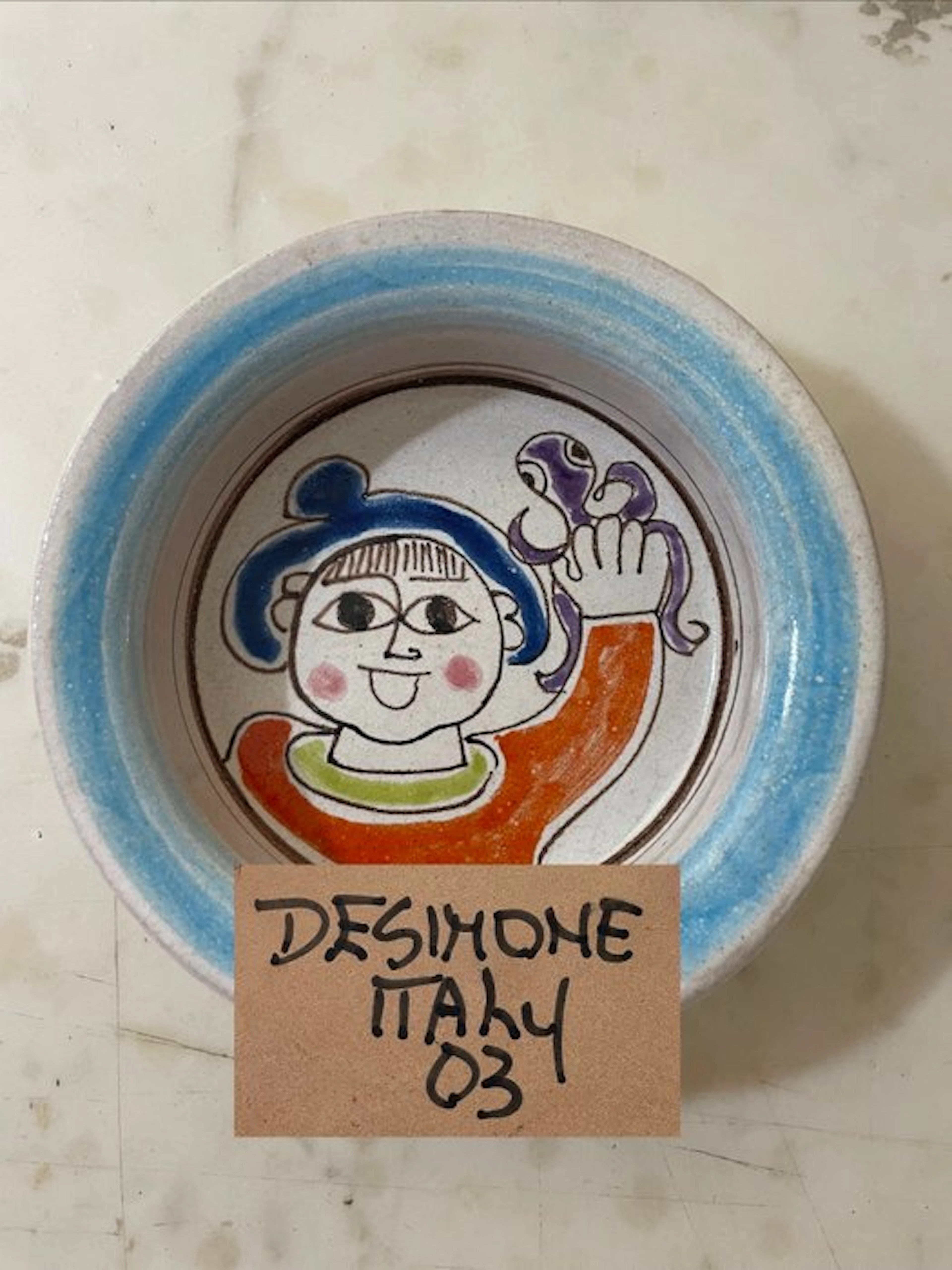 Giovanni De Simone (Palermo, 1930-1991) - SENZA RISERVA - Bowl - Ceramic