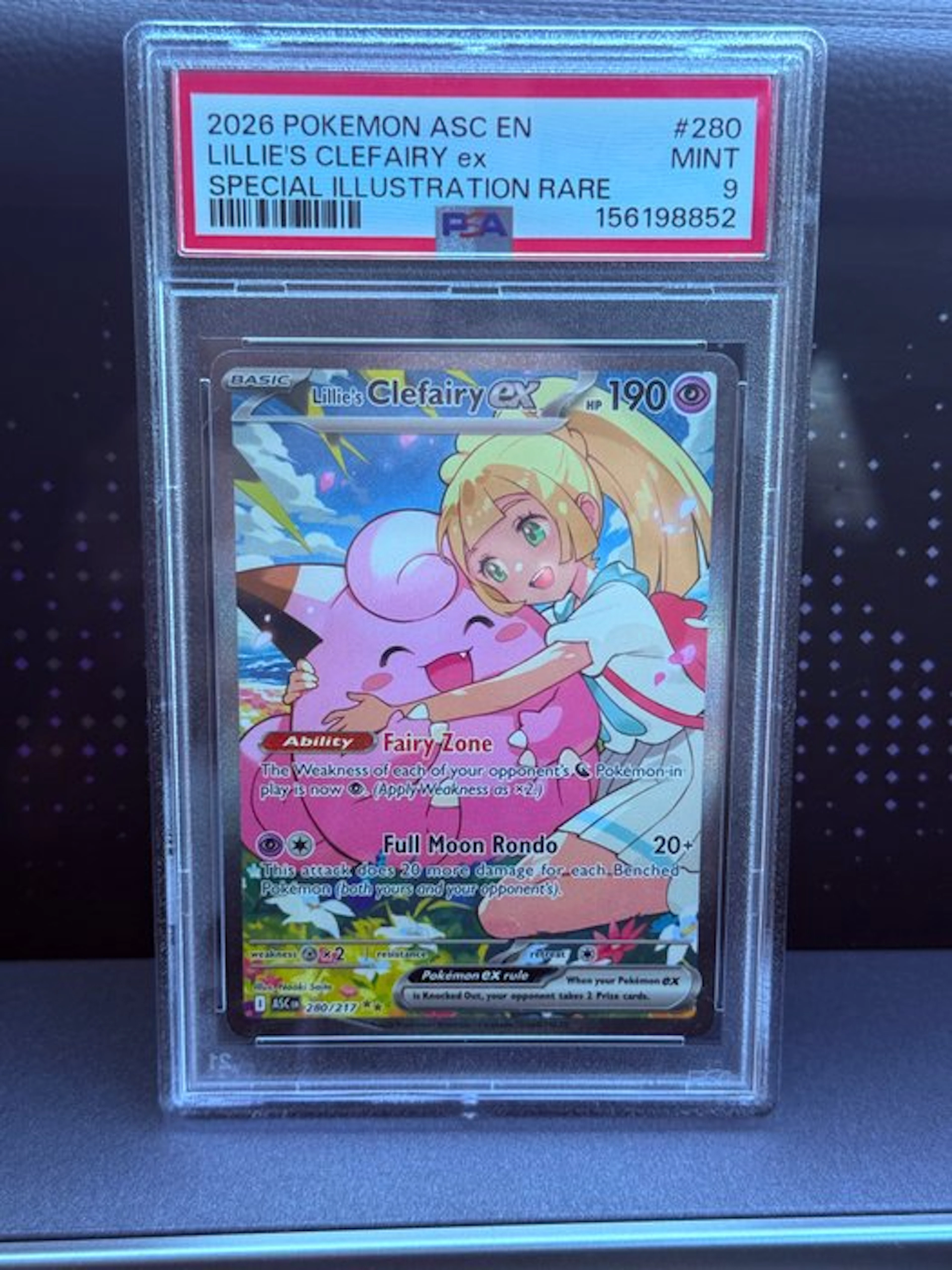 Pokémon - 1 Graded card - Clefairy, Lillie 280/271 Foil - PSA 9 - Various sets