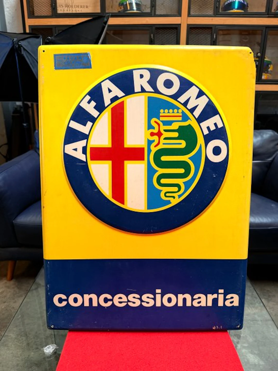 Alfa Romeo - Alfa Romeo concessionaria sign - Sign - Enamel, Metal