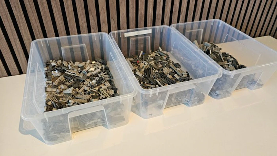 LEGO Pieces - 1000 Pieces - Grijs