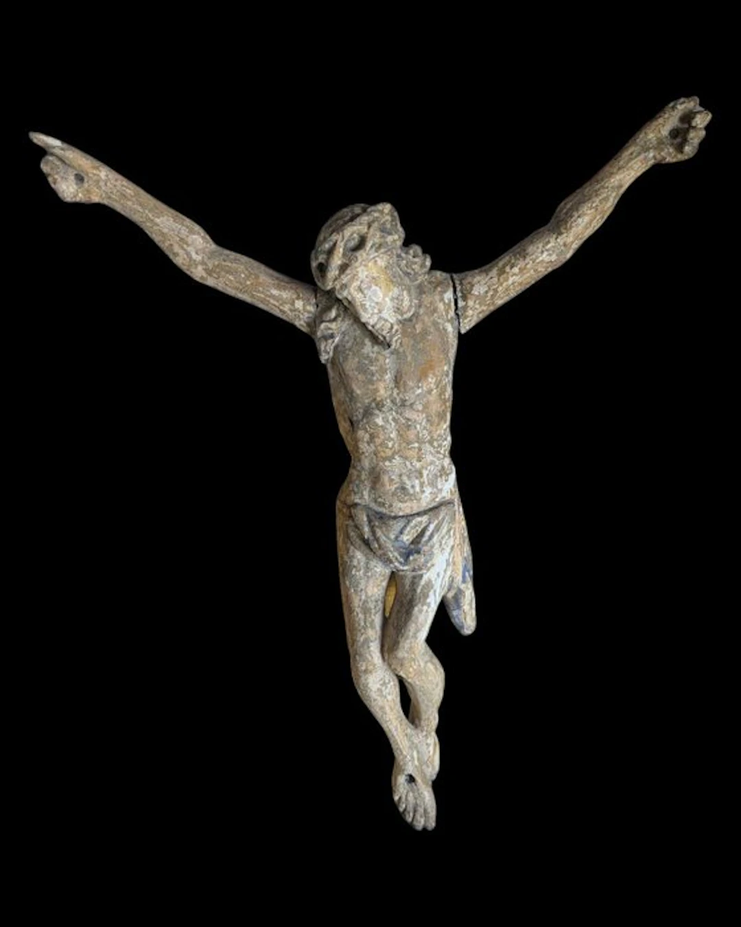 Escuela alemana - Sculpture, Antiguo Cristo Alemán. Ca. 1600-1650