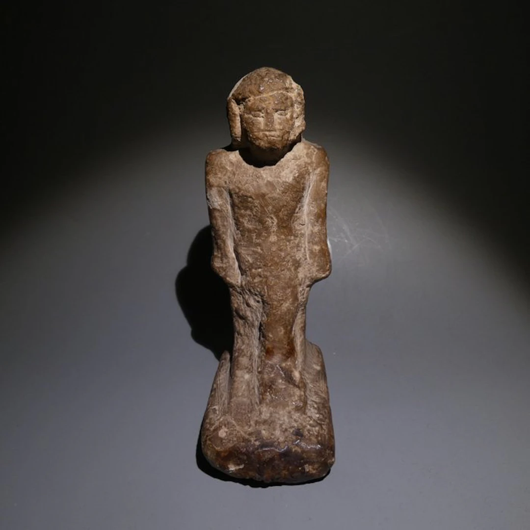 Ancient Egyptian Limestone Male sculpture