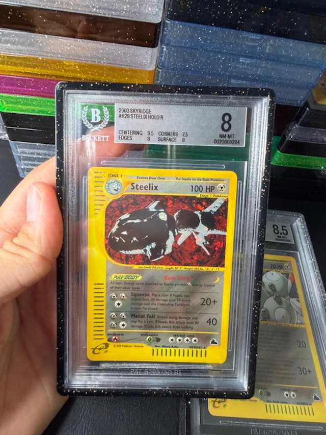 Pokémon - 1 Graded card - Steelix H29 Foil - Beckett 8 - WOTC - Skyridge