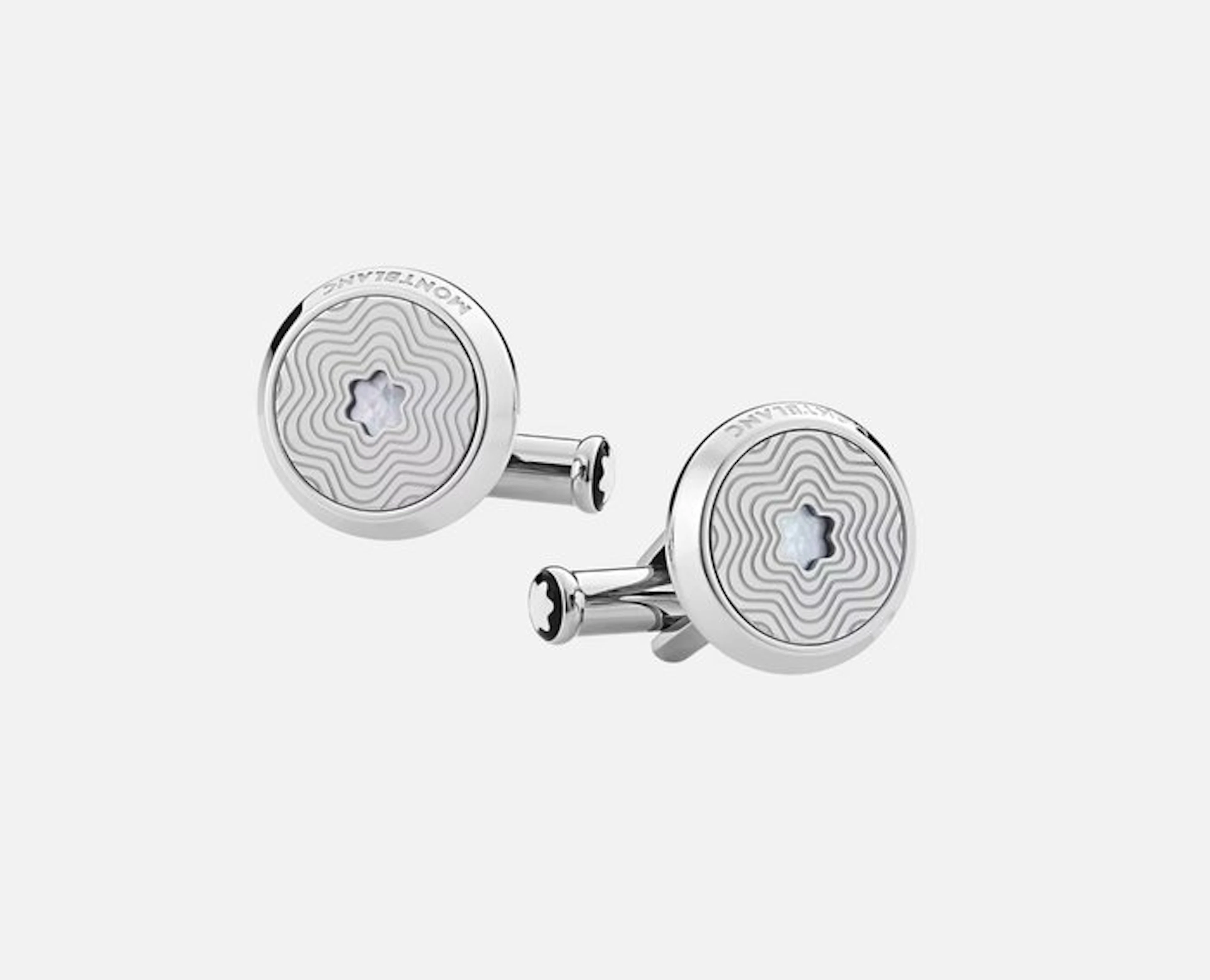 Montblanc - Steel - Cufflinks - Mother-of-Pearl MB123808