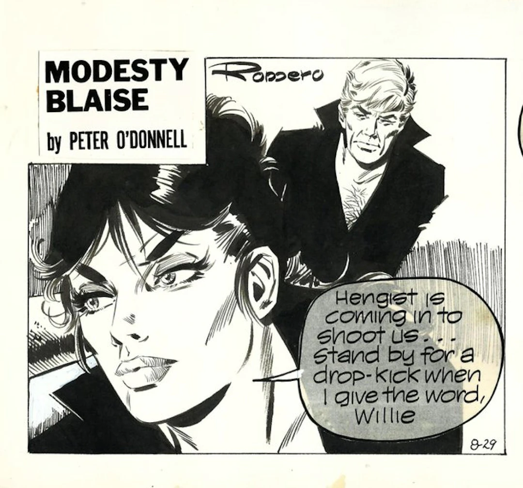 Romero, Enric Badia - 1 Original page - Modesty Blaise...
