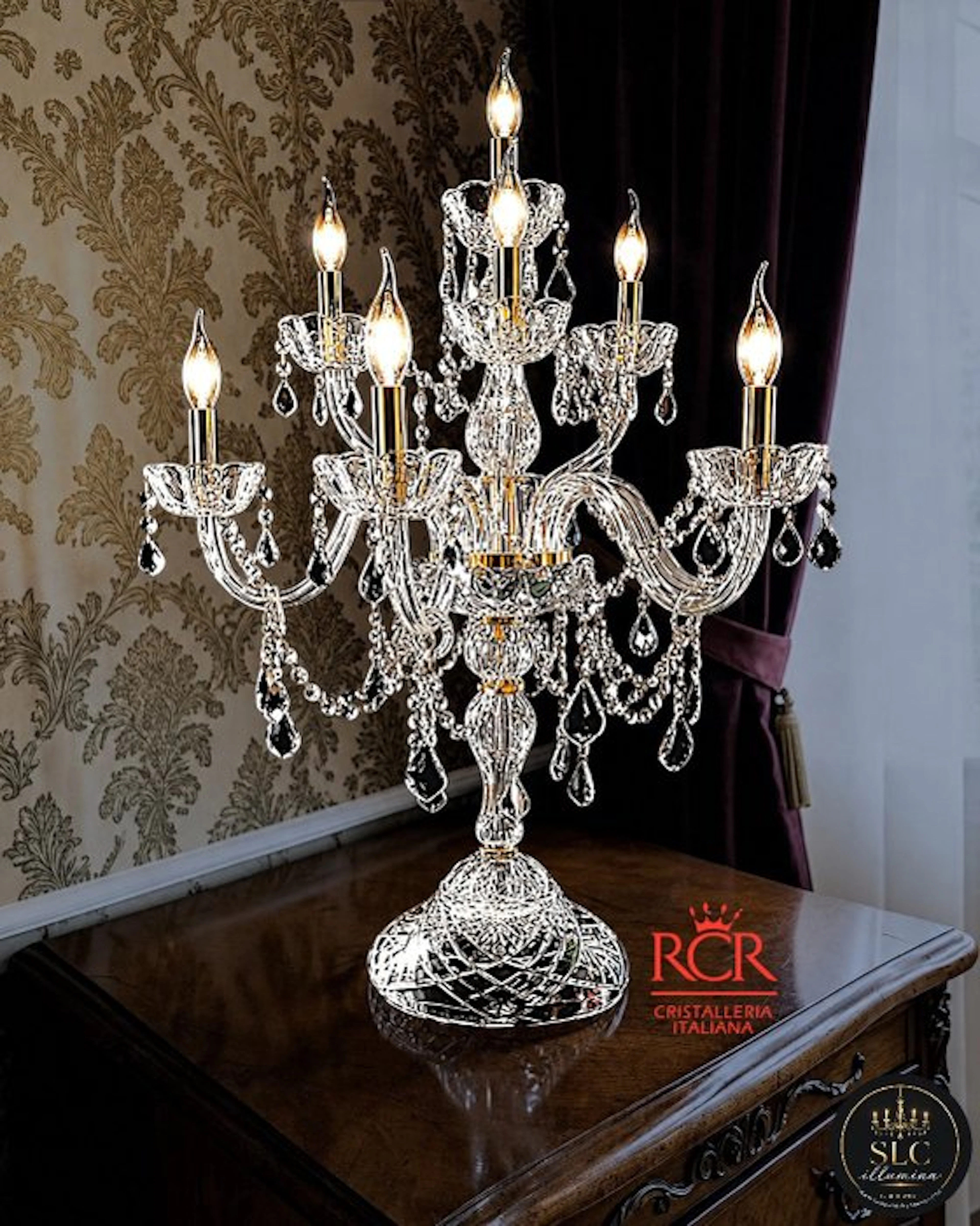 SLC Illumina - MG - Table lamp - Lamp model RCR 10L Gold...