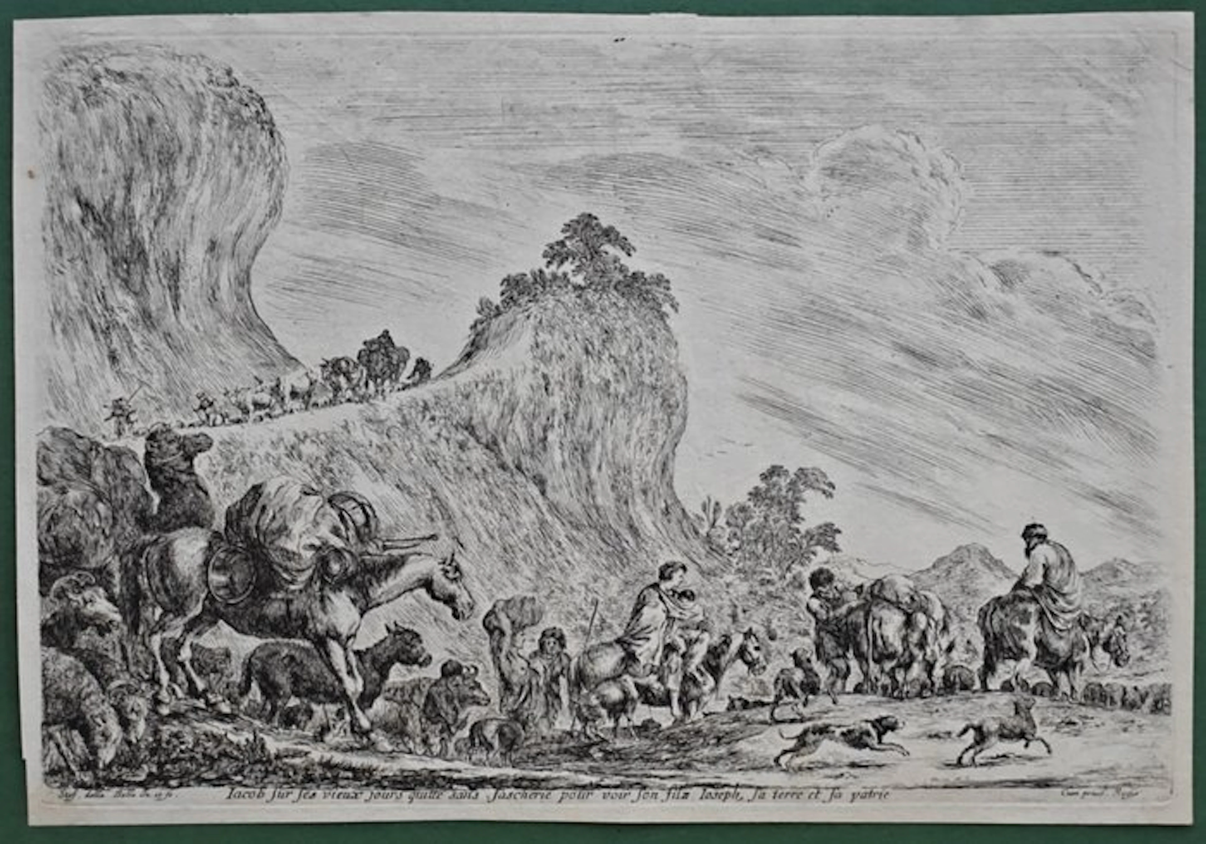 Stefano Della Bella (1610-1664) - Il viaggio di Giacobbe in Egitto