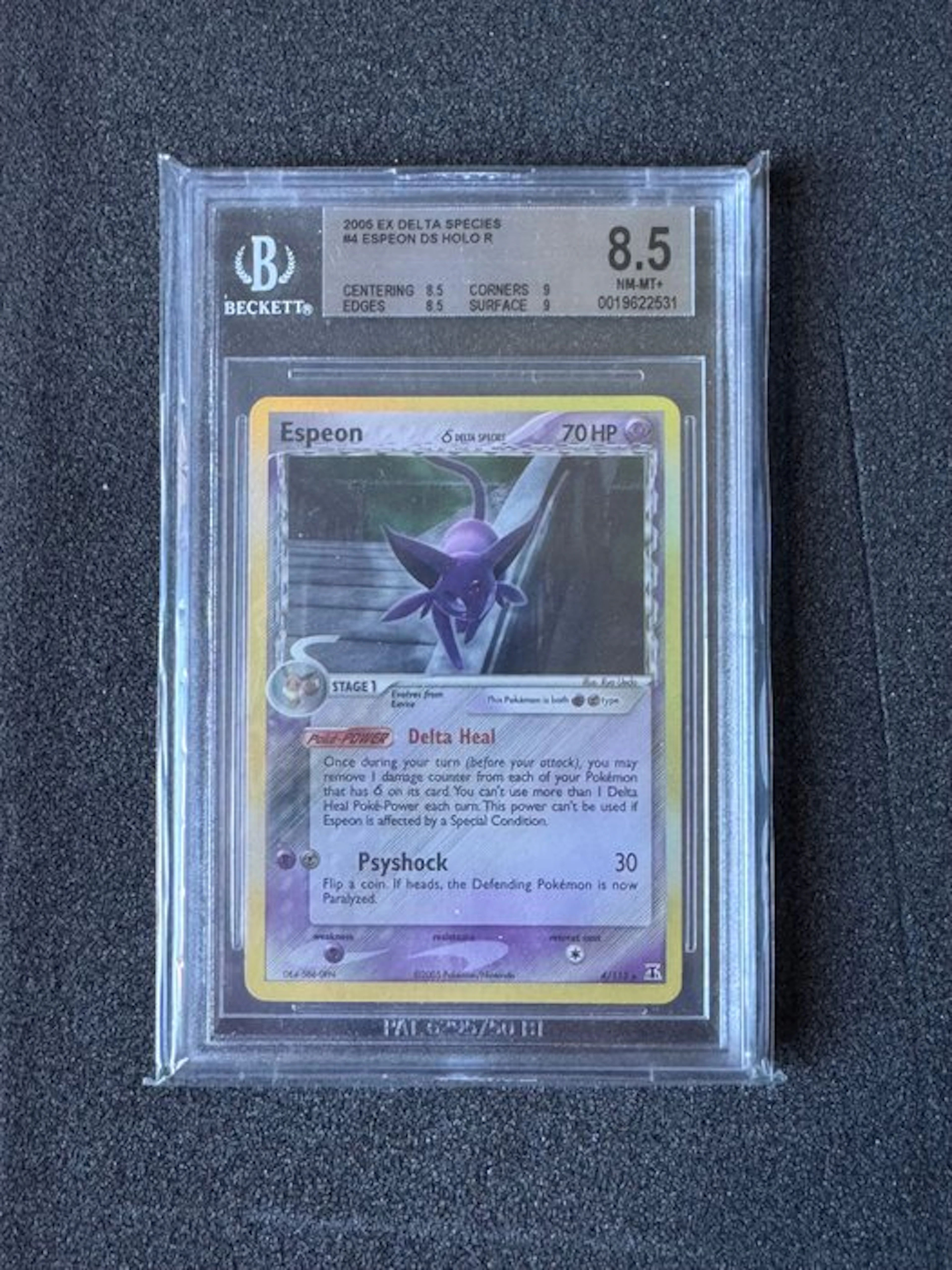 Pokémon - 1 Graded card - Espeon 4/113 Foil - Beckett 8.5...