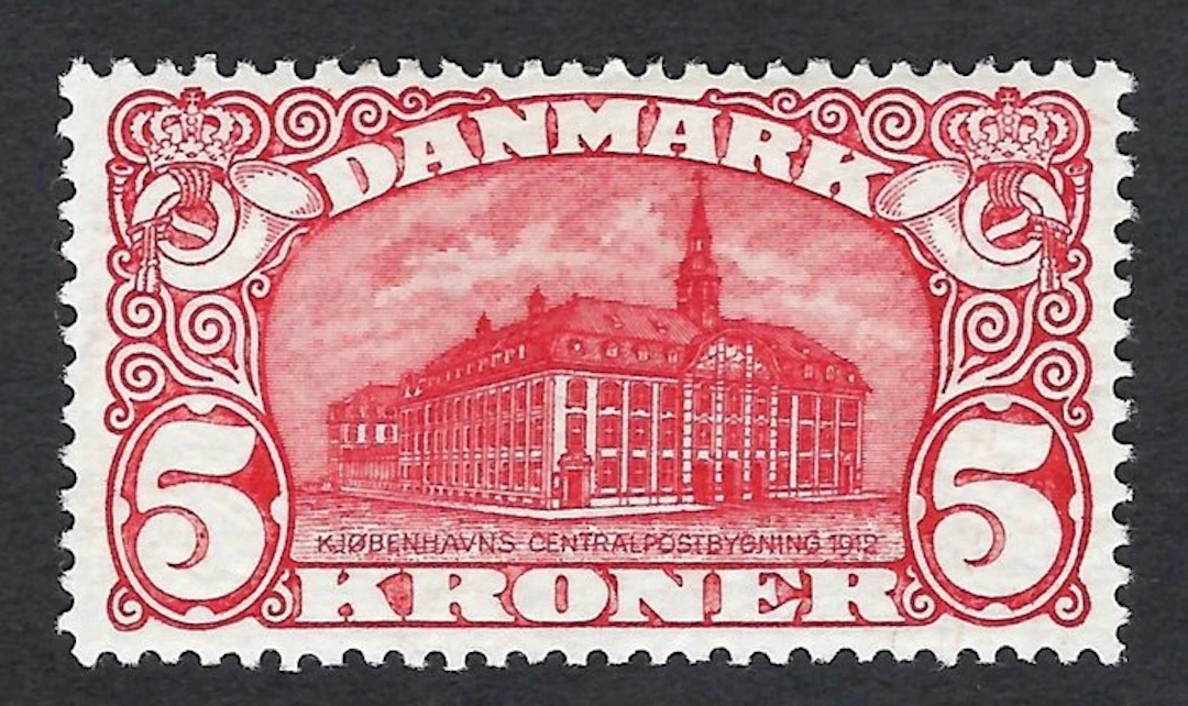 Denmark 1912 - Post office building - 5 Kr - Nº 68