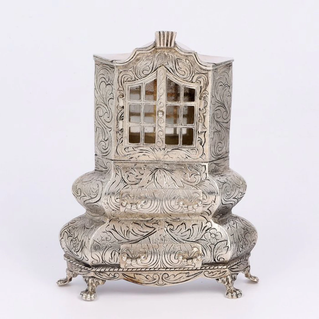 C.A. Bos & Zonen - Statuette, Pronk kabinet - 11.5 cm - .835 silver - 1976