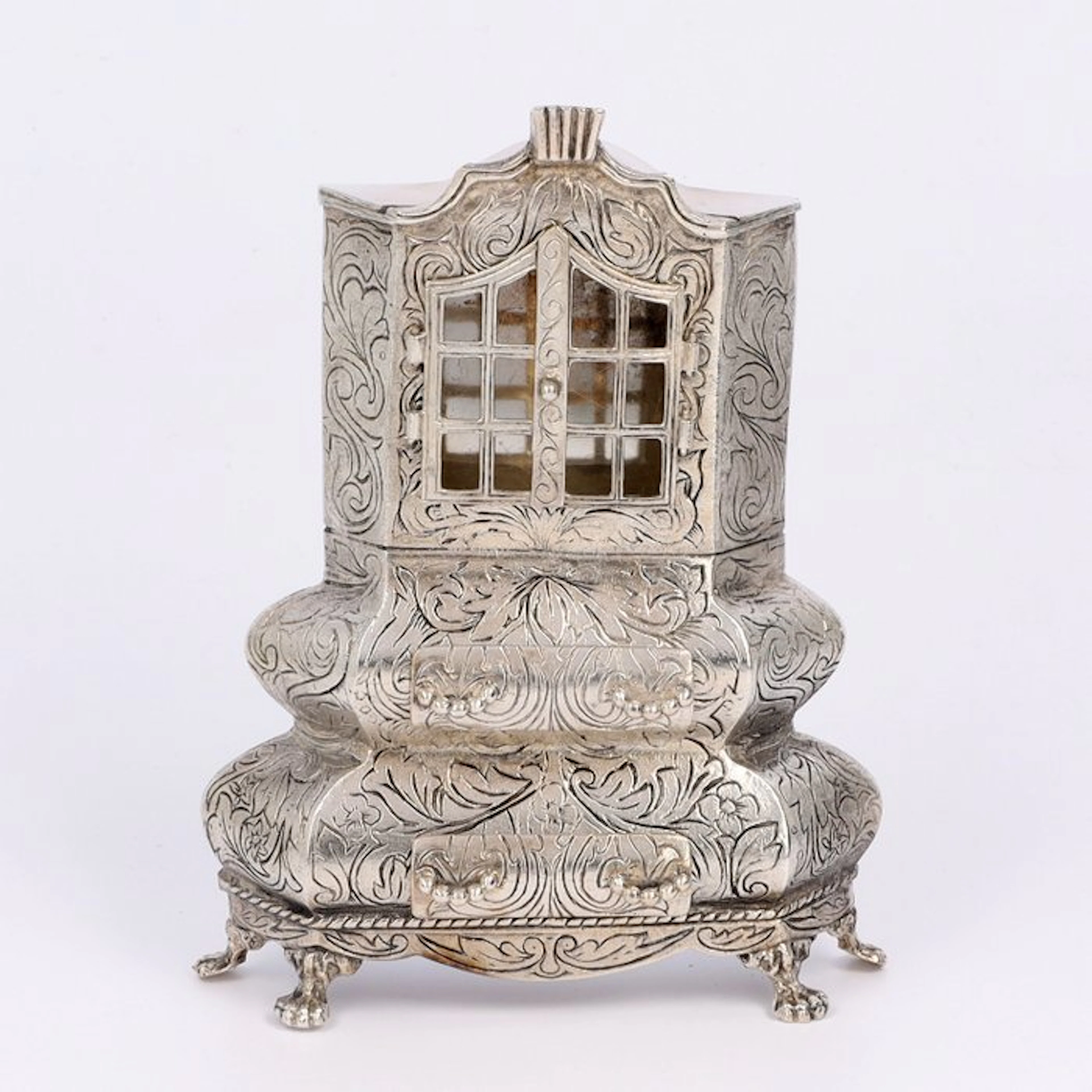C.A. Bos & Zonen - Statuette, Pronk kabinet - 11.5 cm - .835 silver - 1976