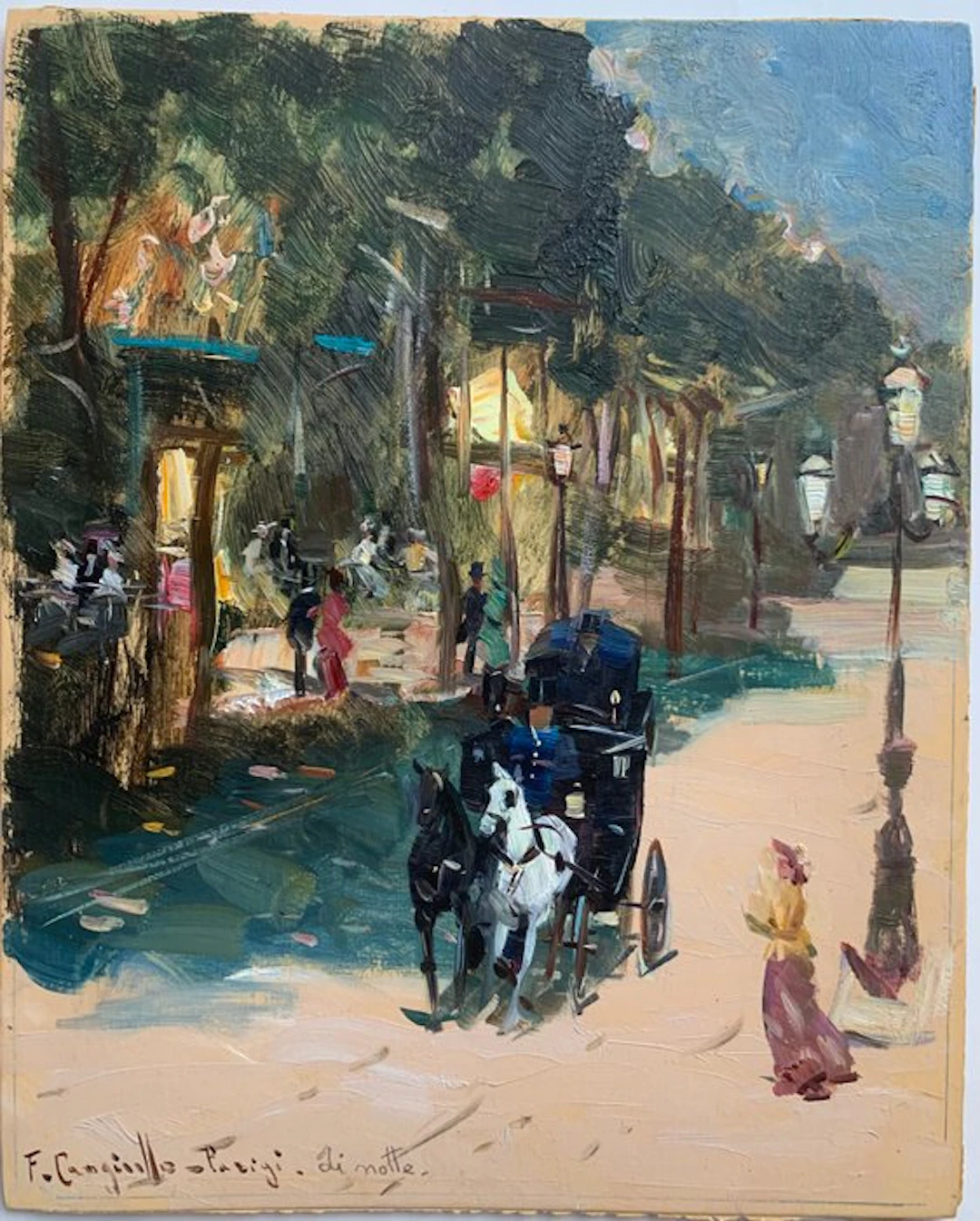 Francesco Cangiullo (1884-1977) - Parigi di notte