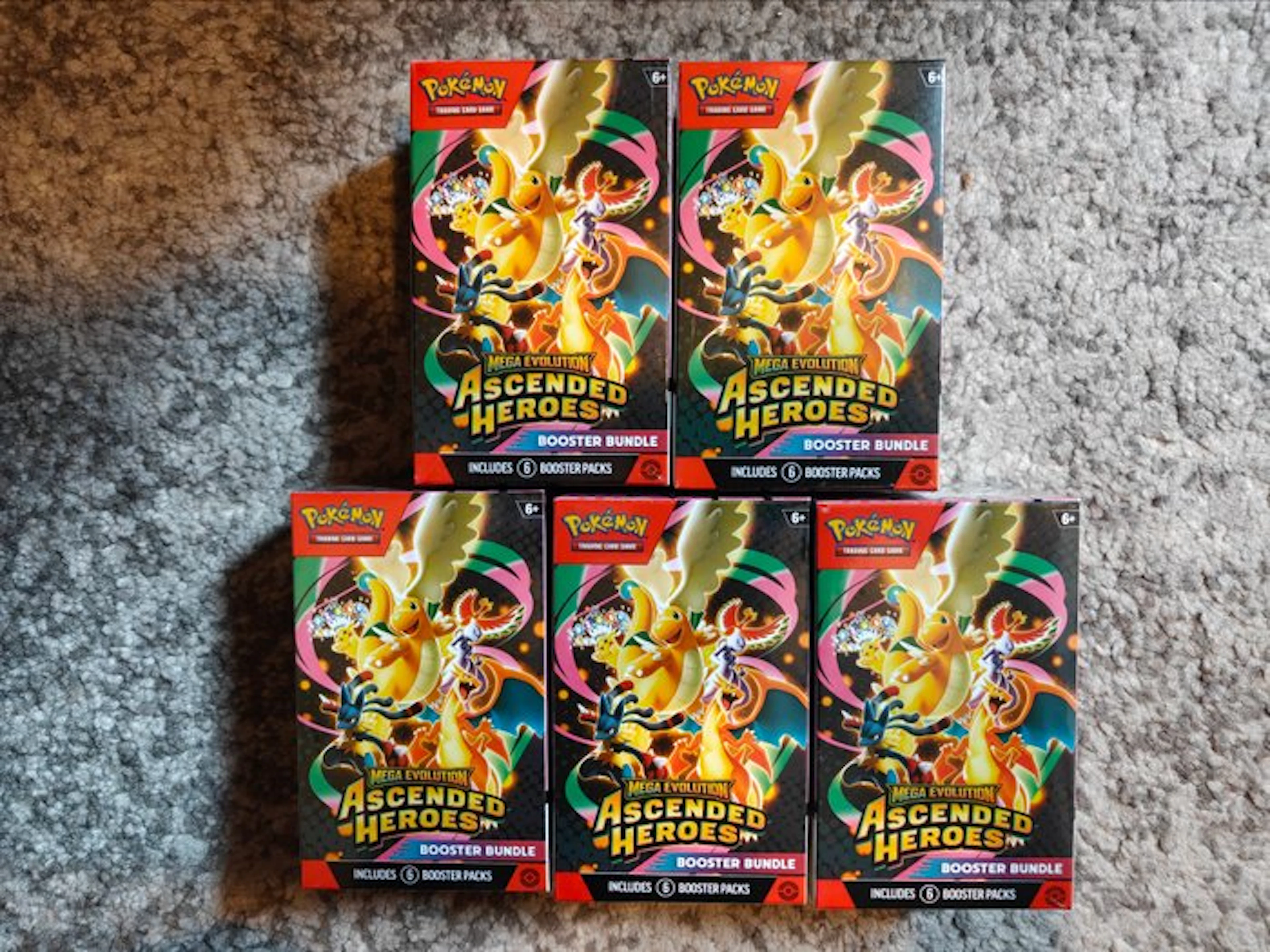 Pokémon - 5 Booster bundle - Ascended Heroes Factory Sealed - Mega Evolution
