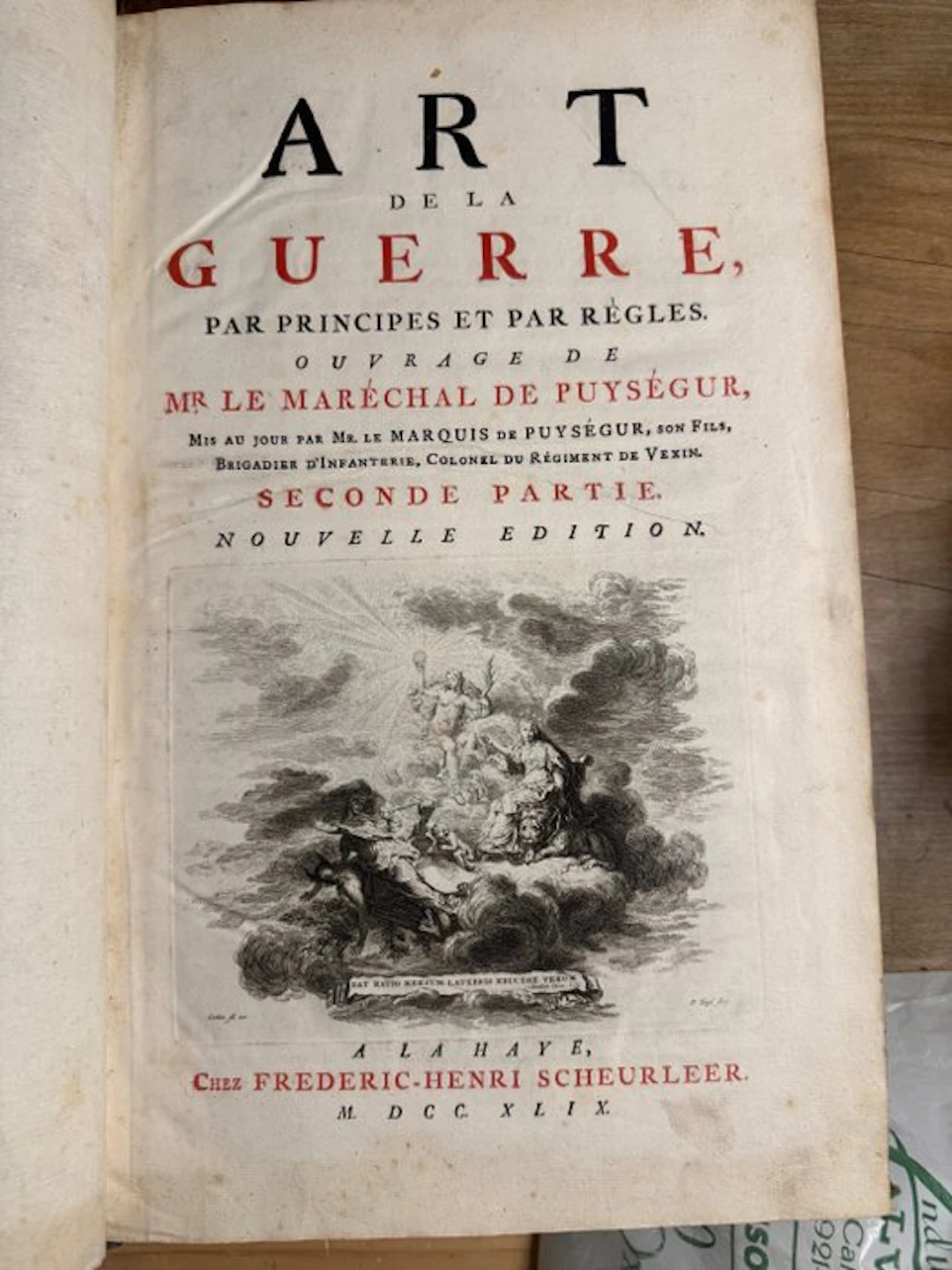 Mr. le Maréchal de Puységur - Art de la Guerre