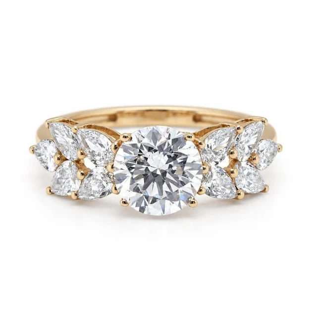 No reserve price - Ring - 14 kt