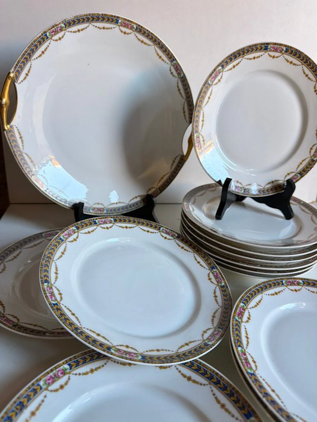 Limoges - Breakfast set (13) - Porcelain - Table Service