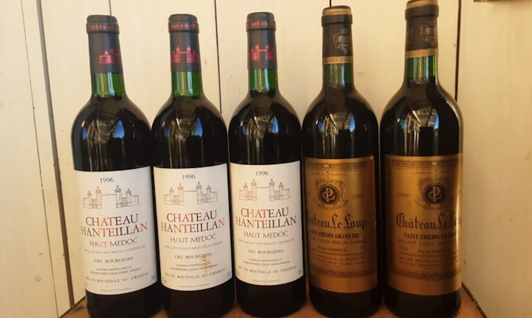 1996 x 3 Chateau Hanteillan & 1999 x 2 Chateau Le Loup...