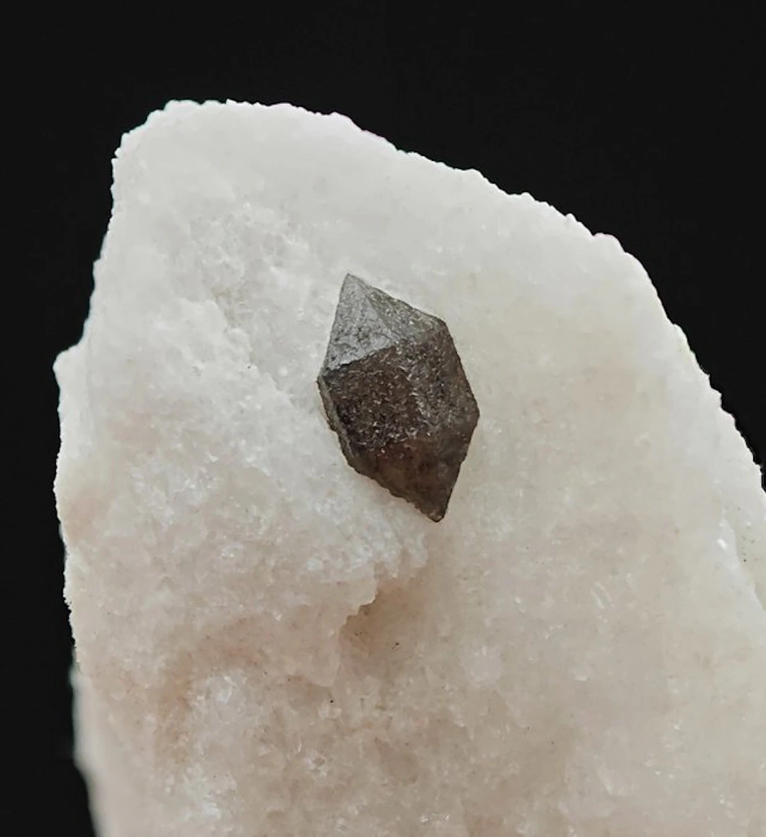 Rare black quartz