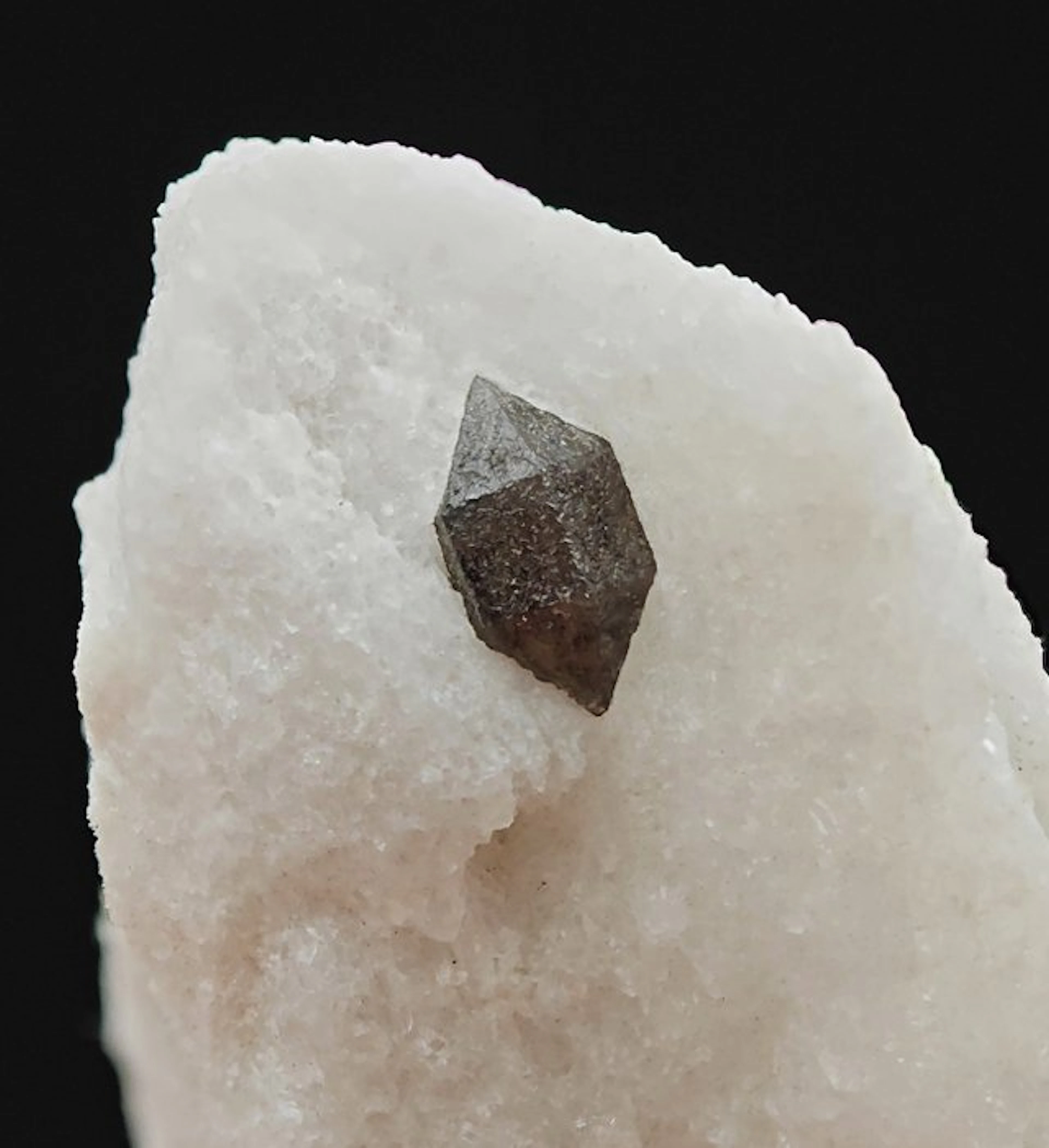 Rare black quartz