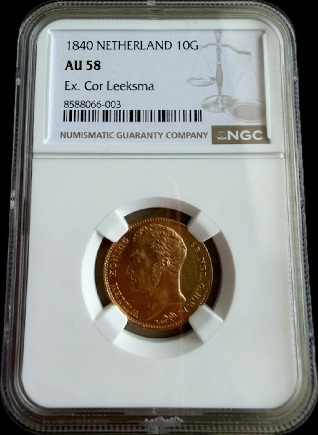 Netherlands. Willem I. 10 Gulden 1840