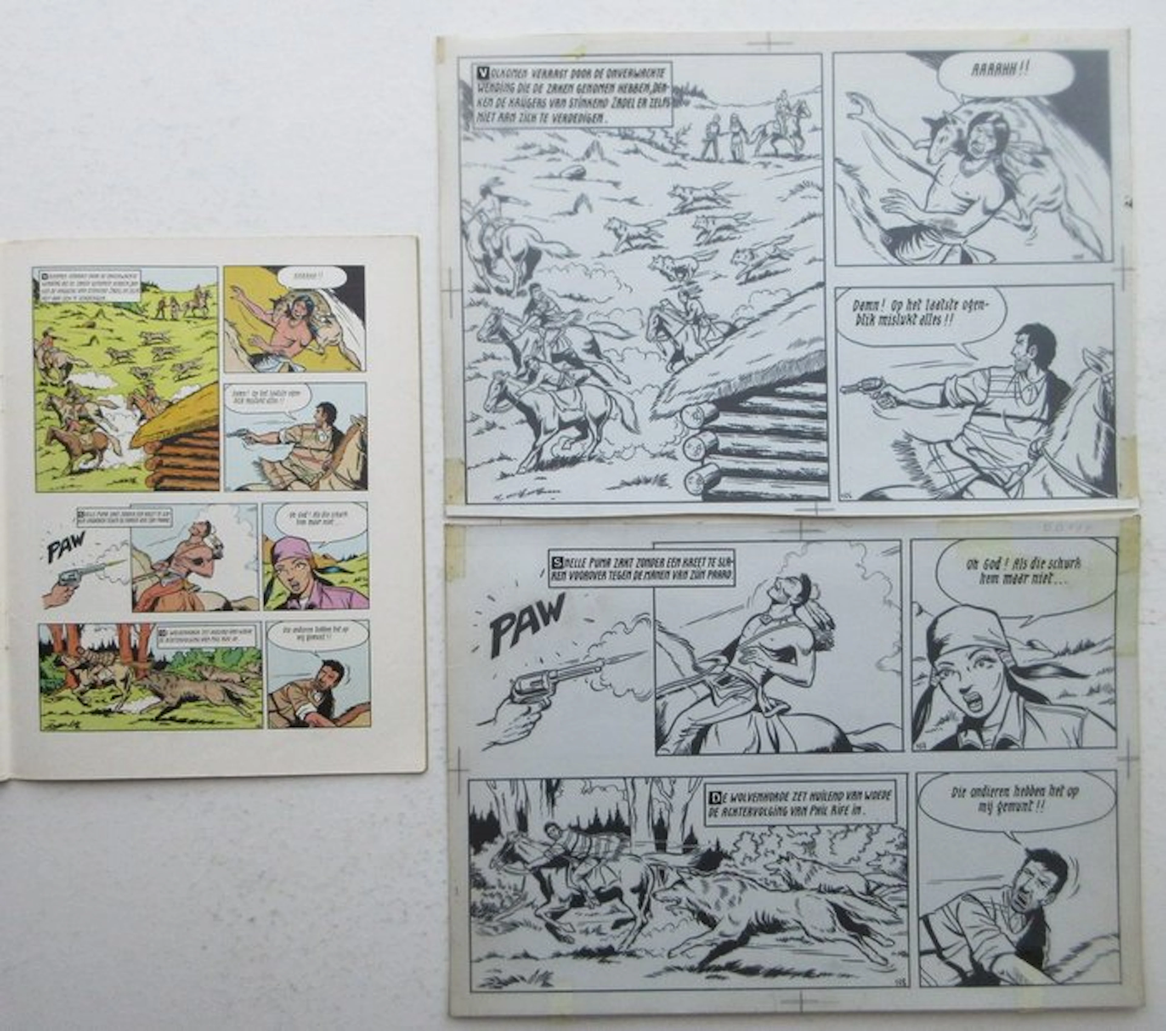 Bessy 85 - Originele pagina (p.27) - De drie vlechten - 1 original page - 1970