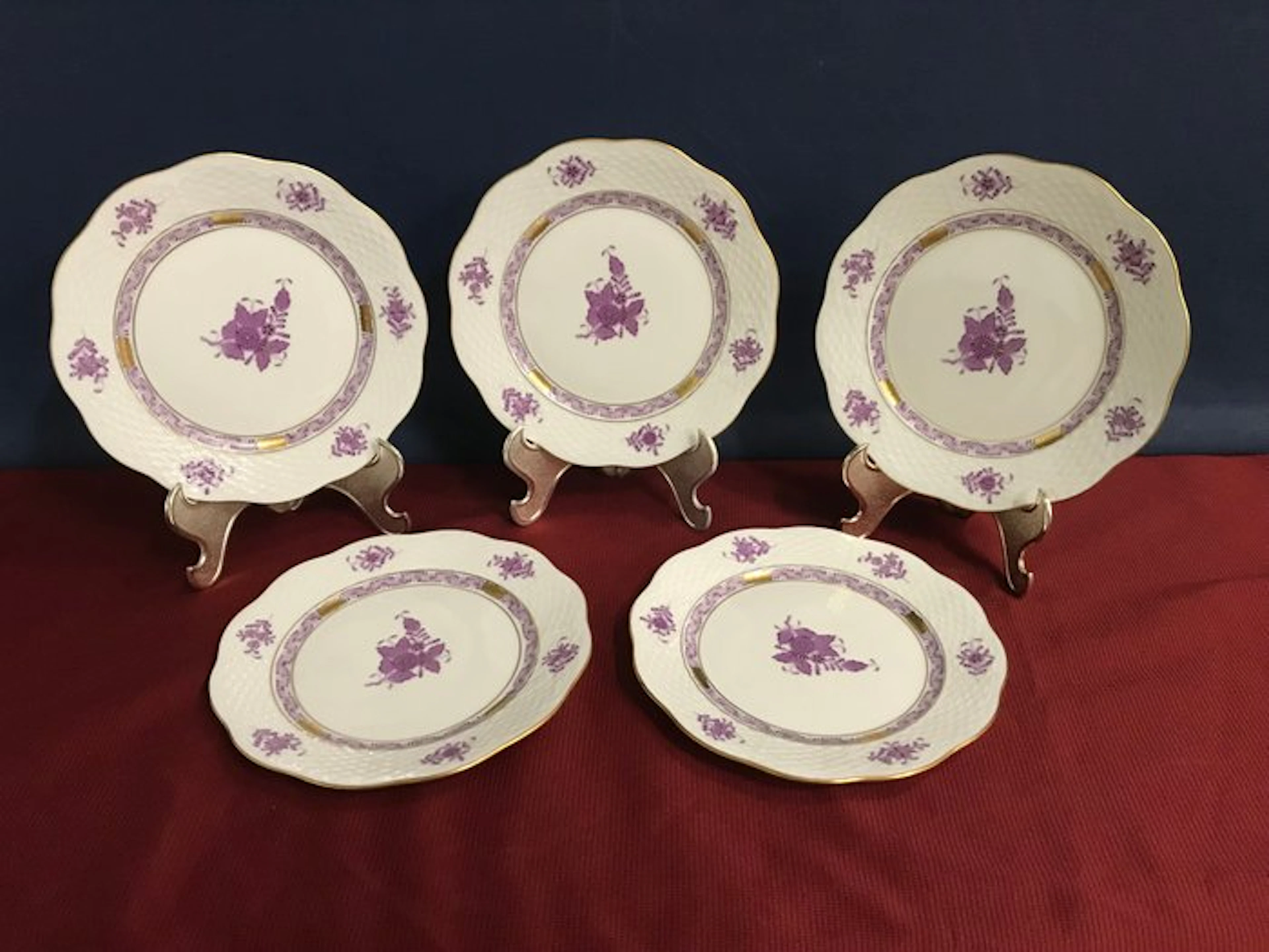 Herend - Plate (5) - 1517 0-00-/AL - Porcelain - Dessert plate