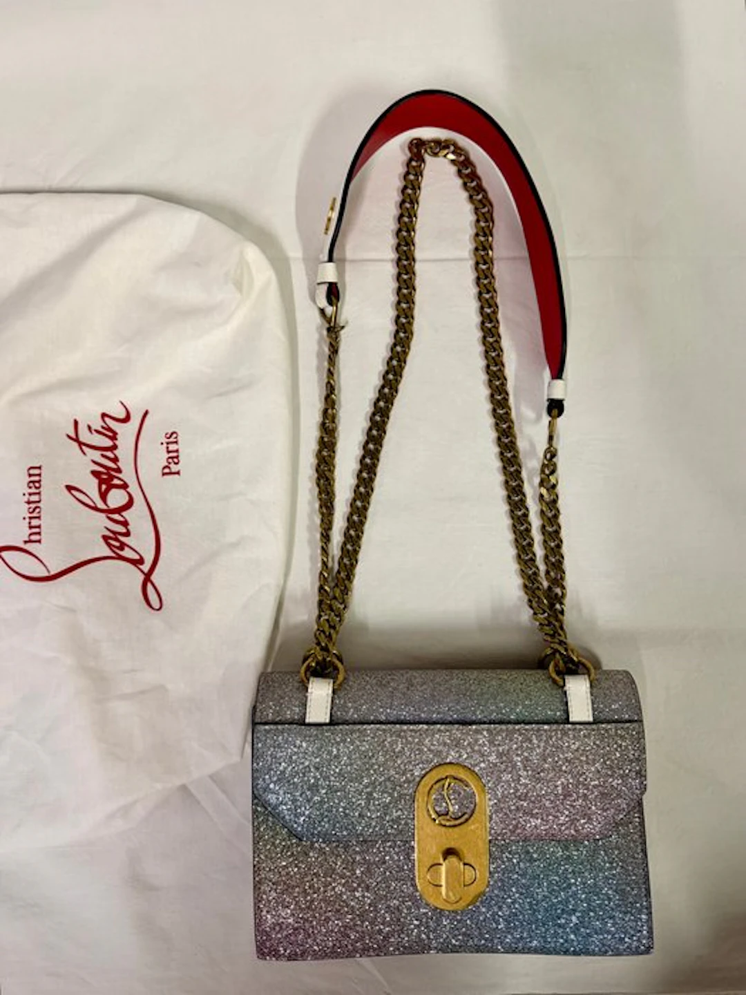 Christian Louboutin - Glitter Calfskin Elisa Mini - Shoulder bag