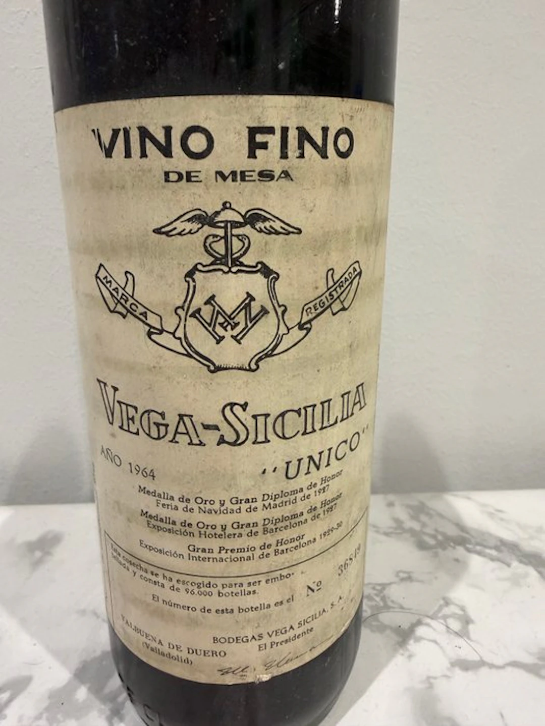 1964 Vega Sicilia Único - Ribera del Duero Gran Reserva - 1 Bottle (0.75L)