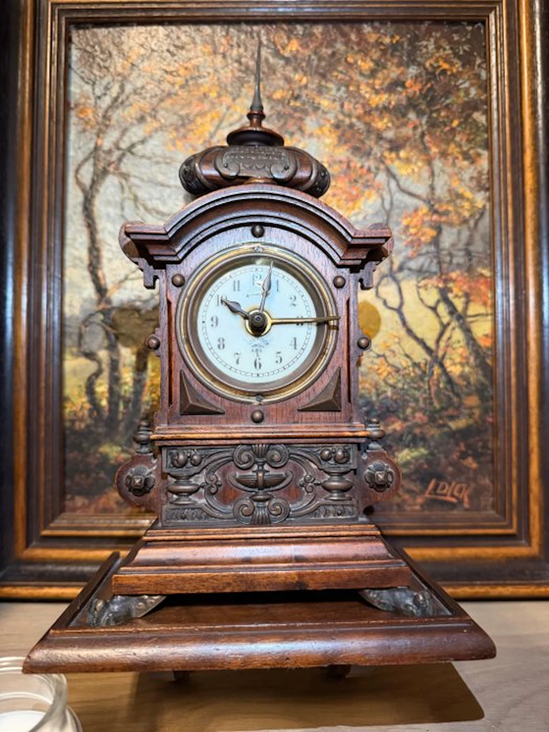 Alarm clock - lenzkirch - - Oak - 1850-1900