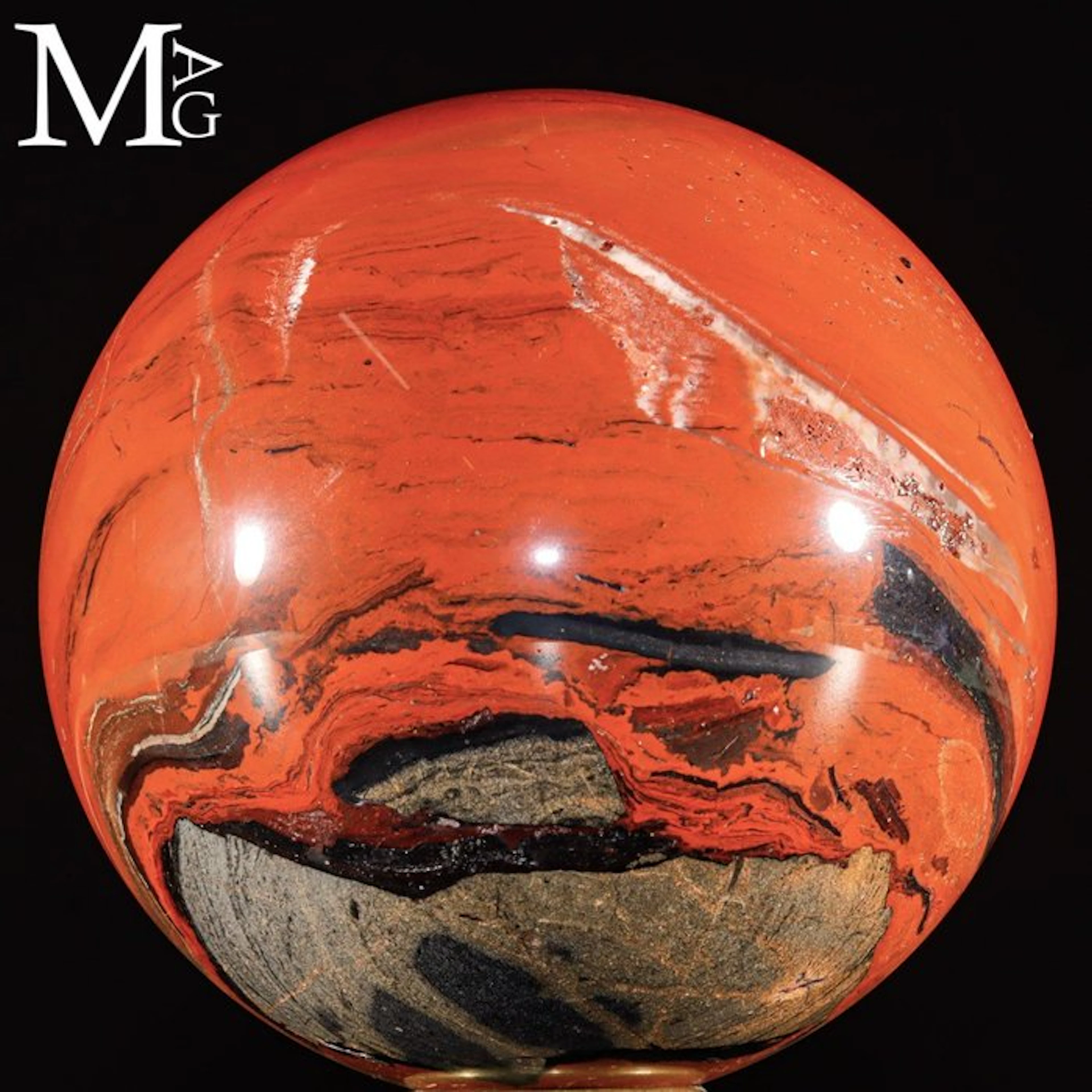 Natural Red Jasper Sphere – Collector Specime Large...