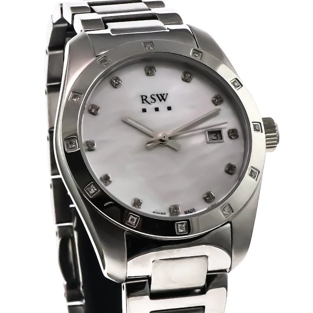 RSW - Swiss Made Diamond Watch - RSWL143-SS-D-7 - No...