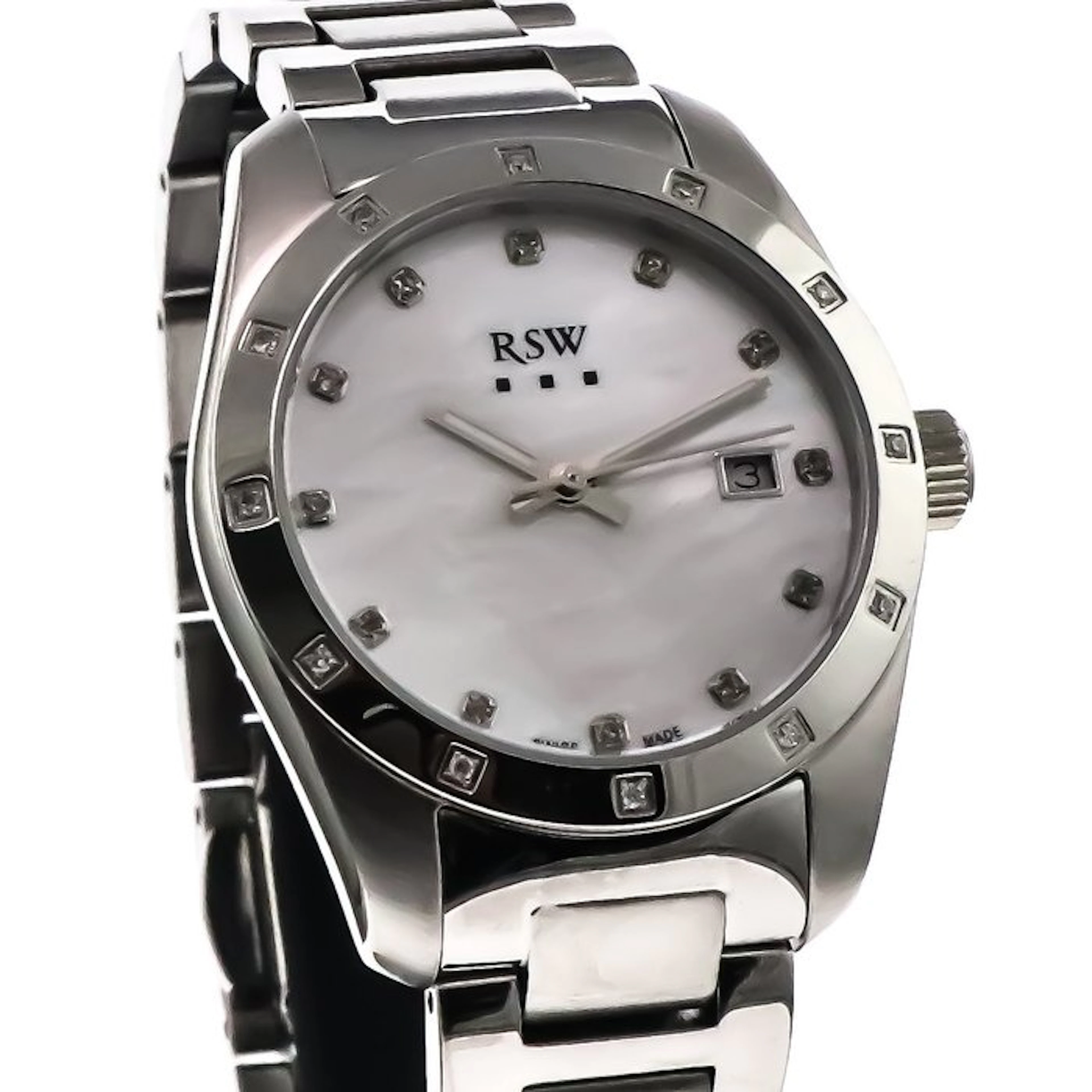 RSW - Swiss Made Diamond Watch - RSWL143-SS-D-7 - No...