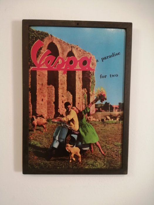Piaggio - Vespa advertising sign - Vespa - Advertising sign - 1970 - Metal