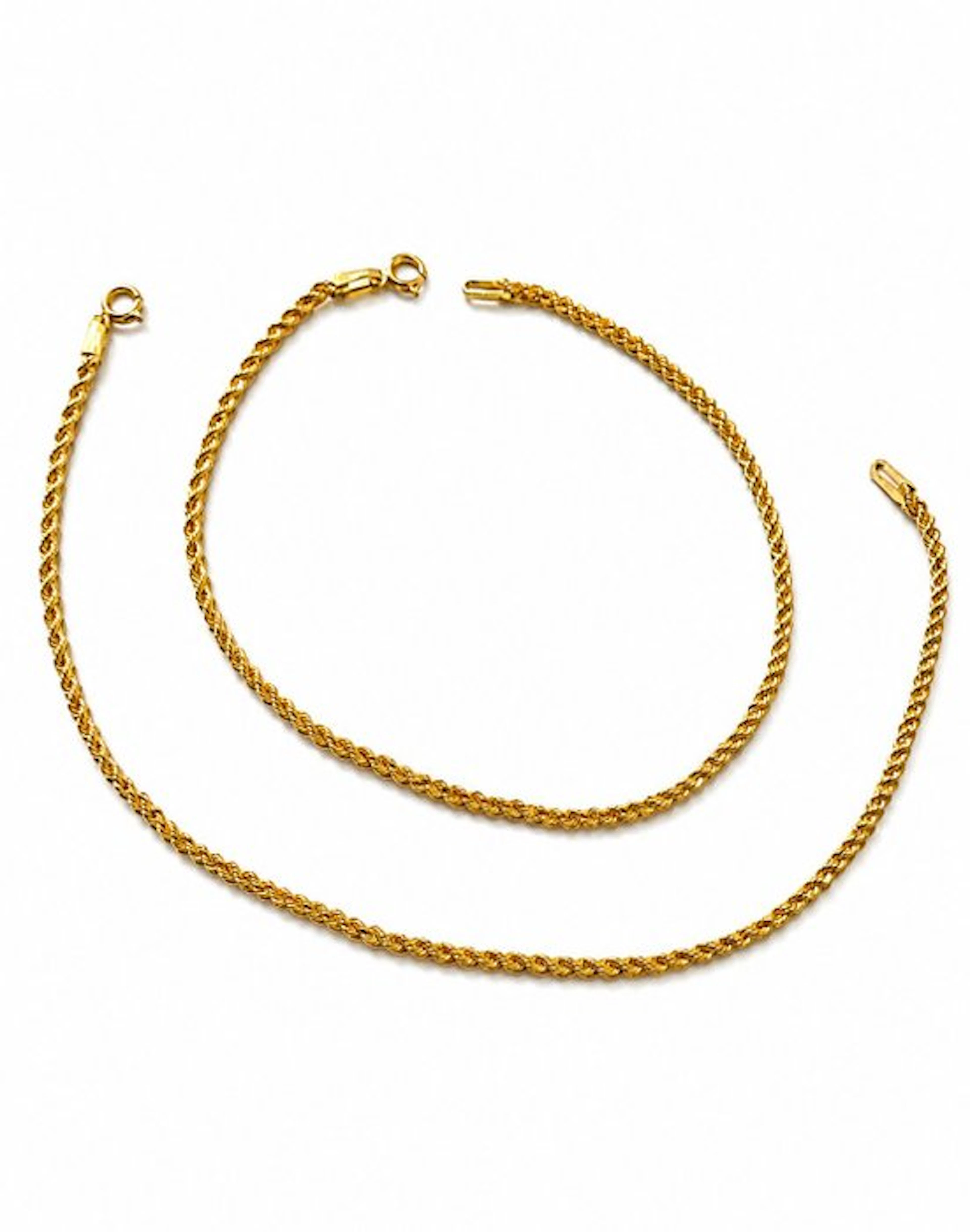 No reserve price - 2 piece jewellery set - 18 kt