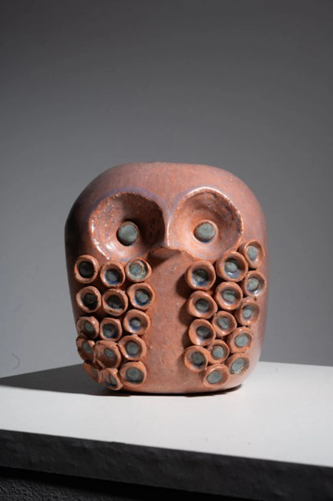 Sculpture, Chouette en céramique - 14 cm - Ceramic - 1960