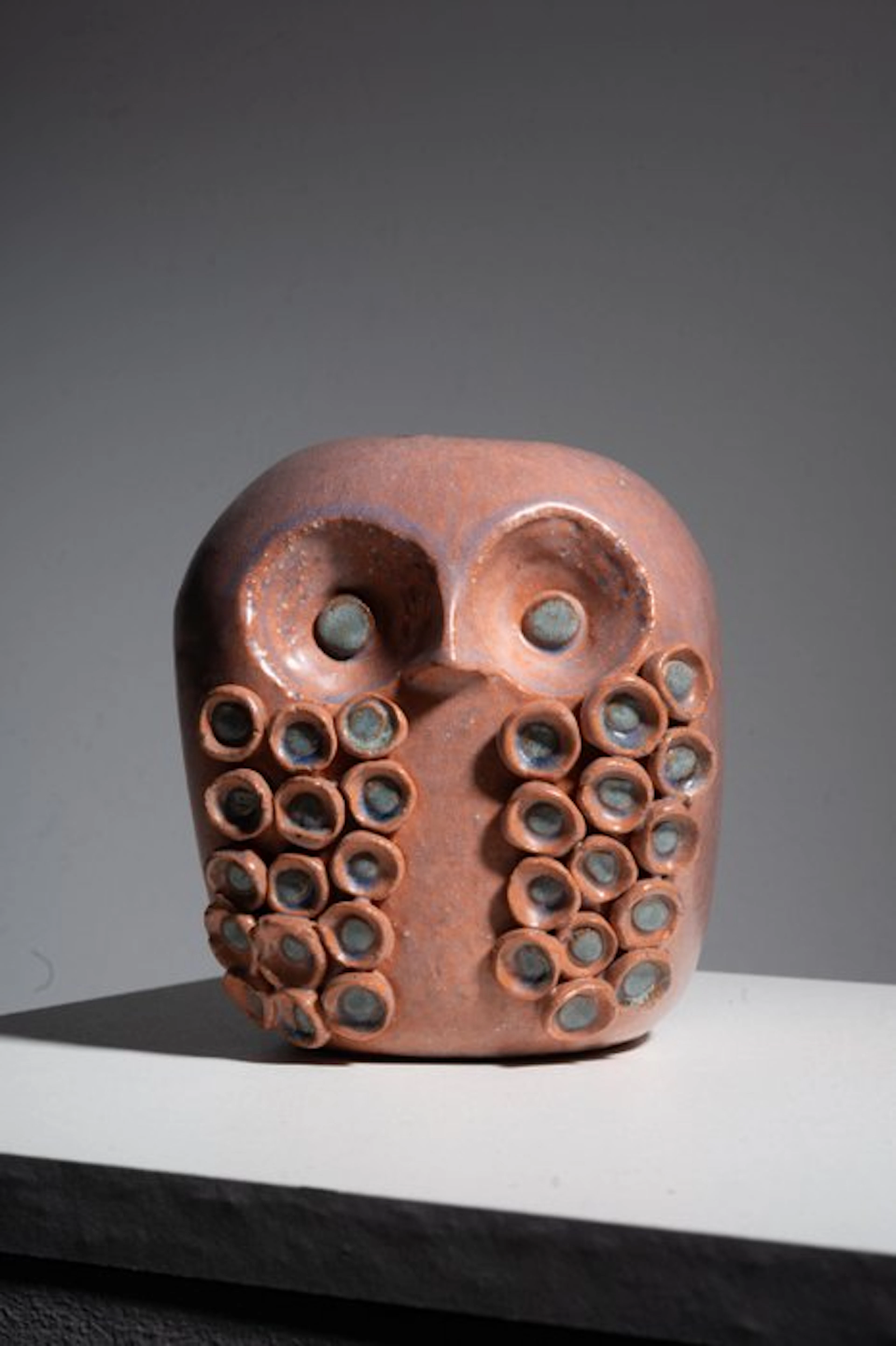 Sculpture, Chouette en céramique - 14 cm - Ceramic - 1960