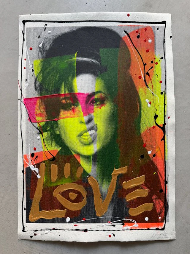 Maxo Renella - Amy Winehouse - Love (handfinished unique 1/1)
