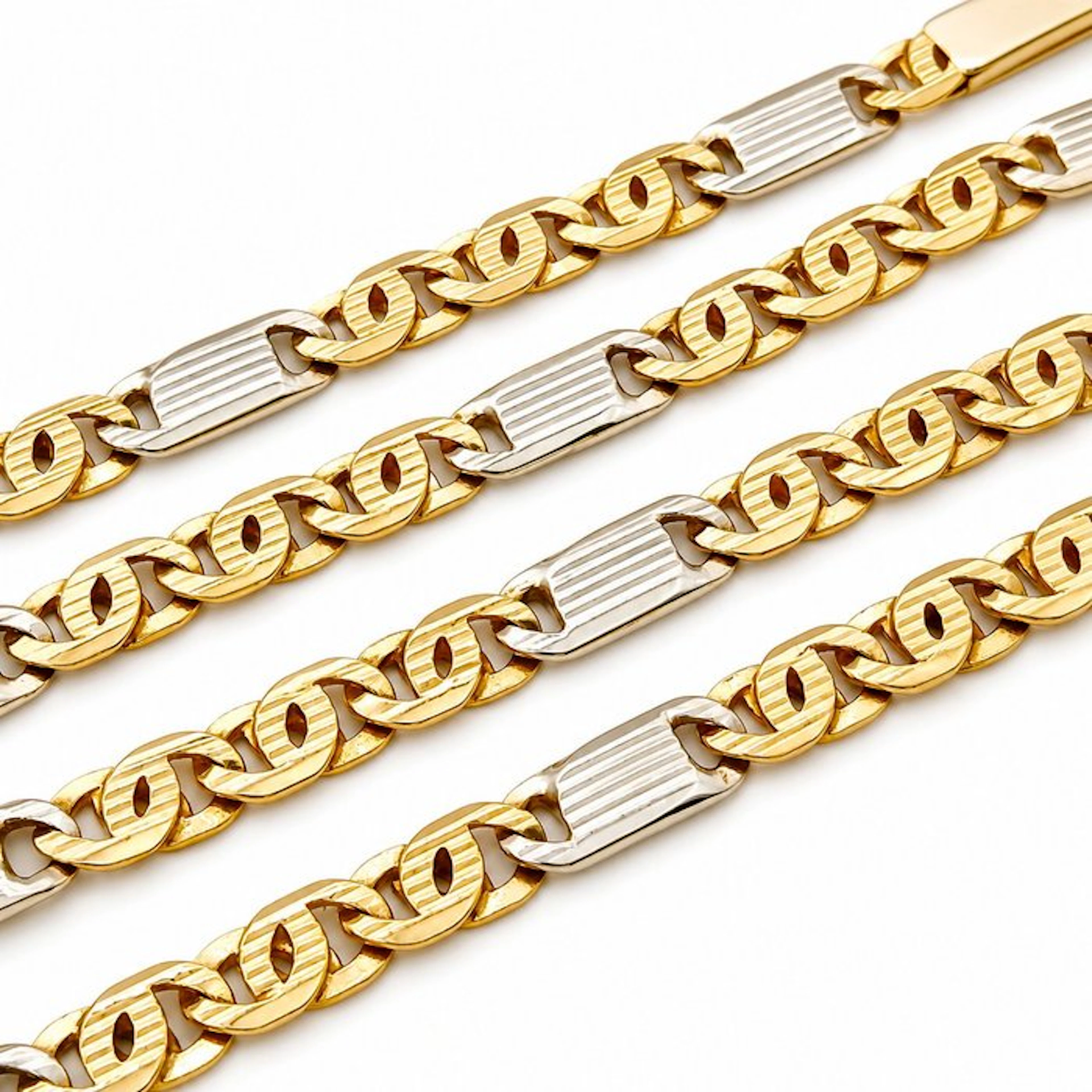 UnoAErre - Necklace - 18 kt. Yellow gold, White gold - Made In Italy