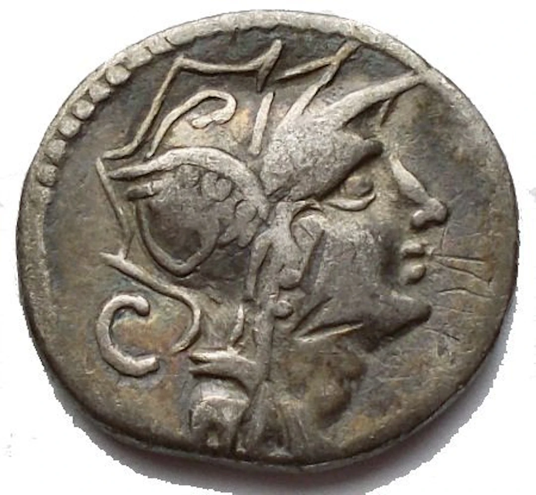 Roman Republic. D. Junius Silanus L. f., c. 91 BC. Denarius (No reserve price)