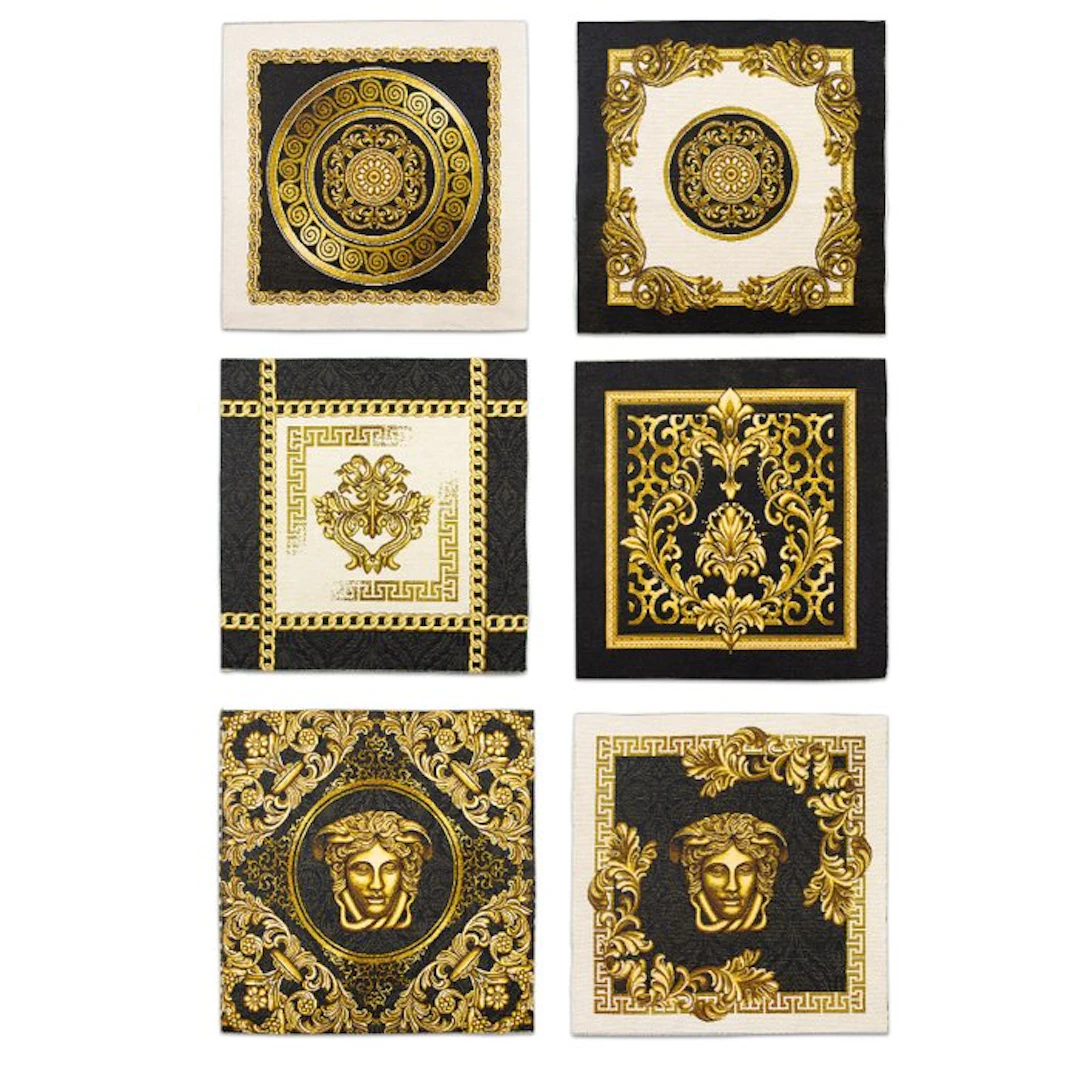 6 exclusive gobelin fabric tapestries with Medusa head...