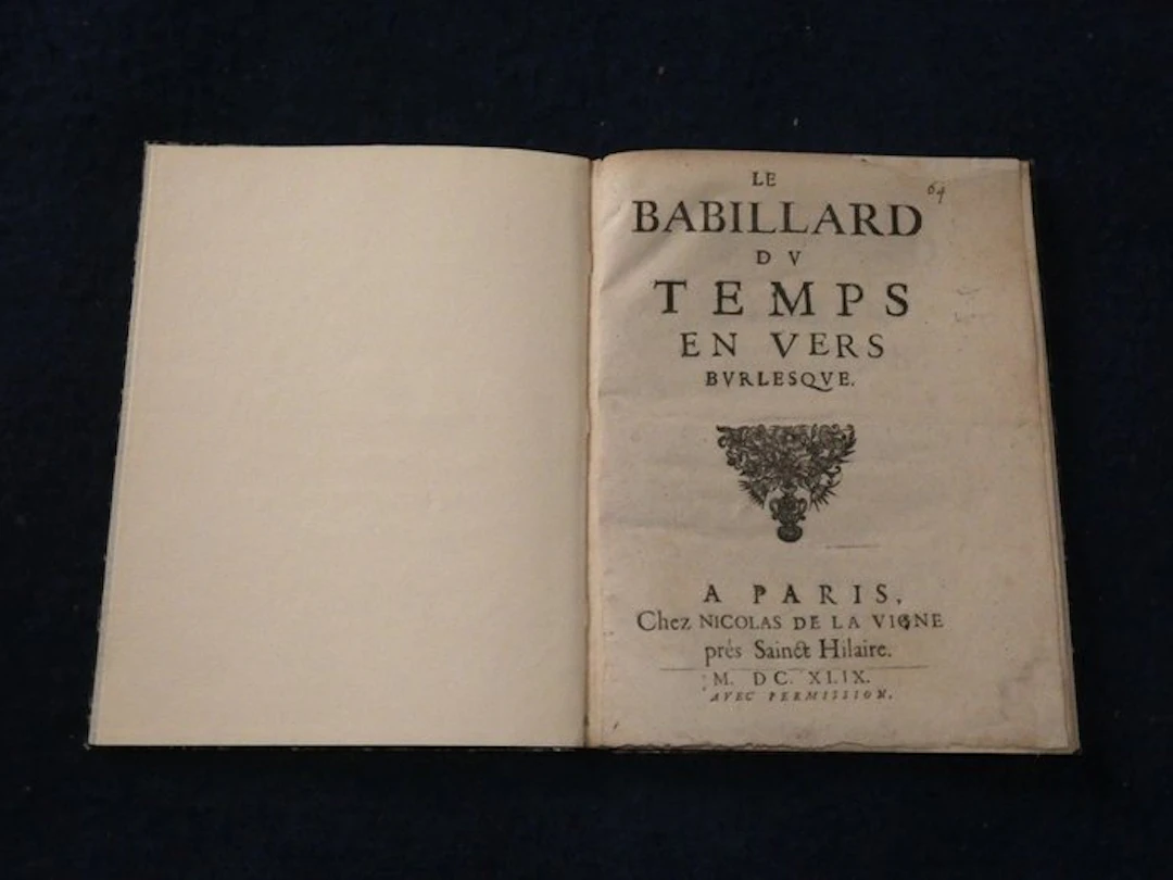 [Mazarinades[ - Le Babillard du Temps 1649 - 1649