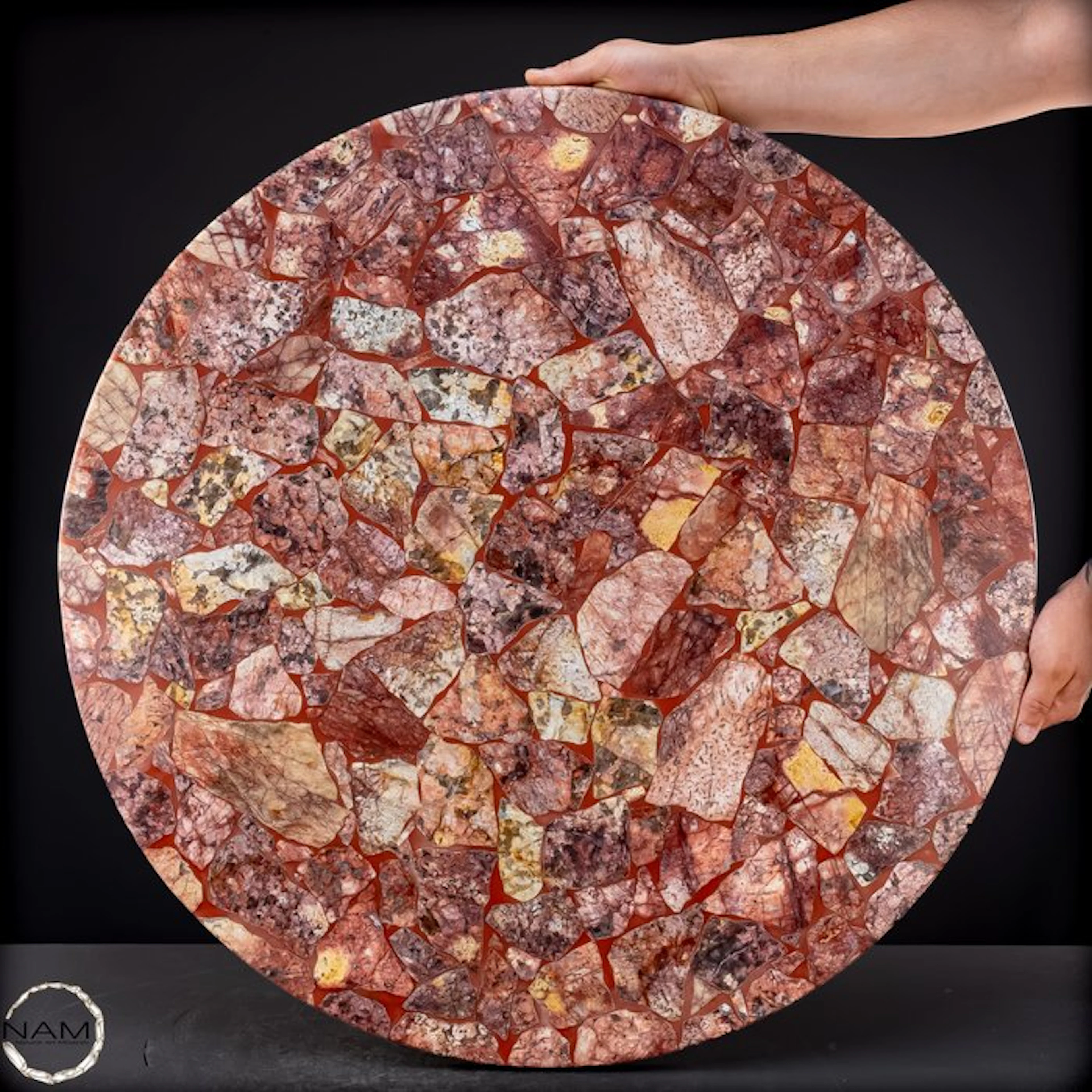Breccia-Agate tabletop – an extraordinary natural stone...