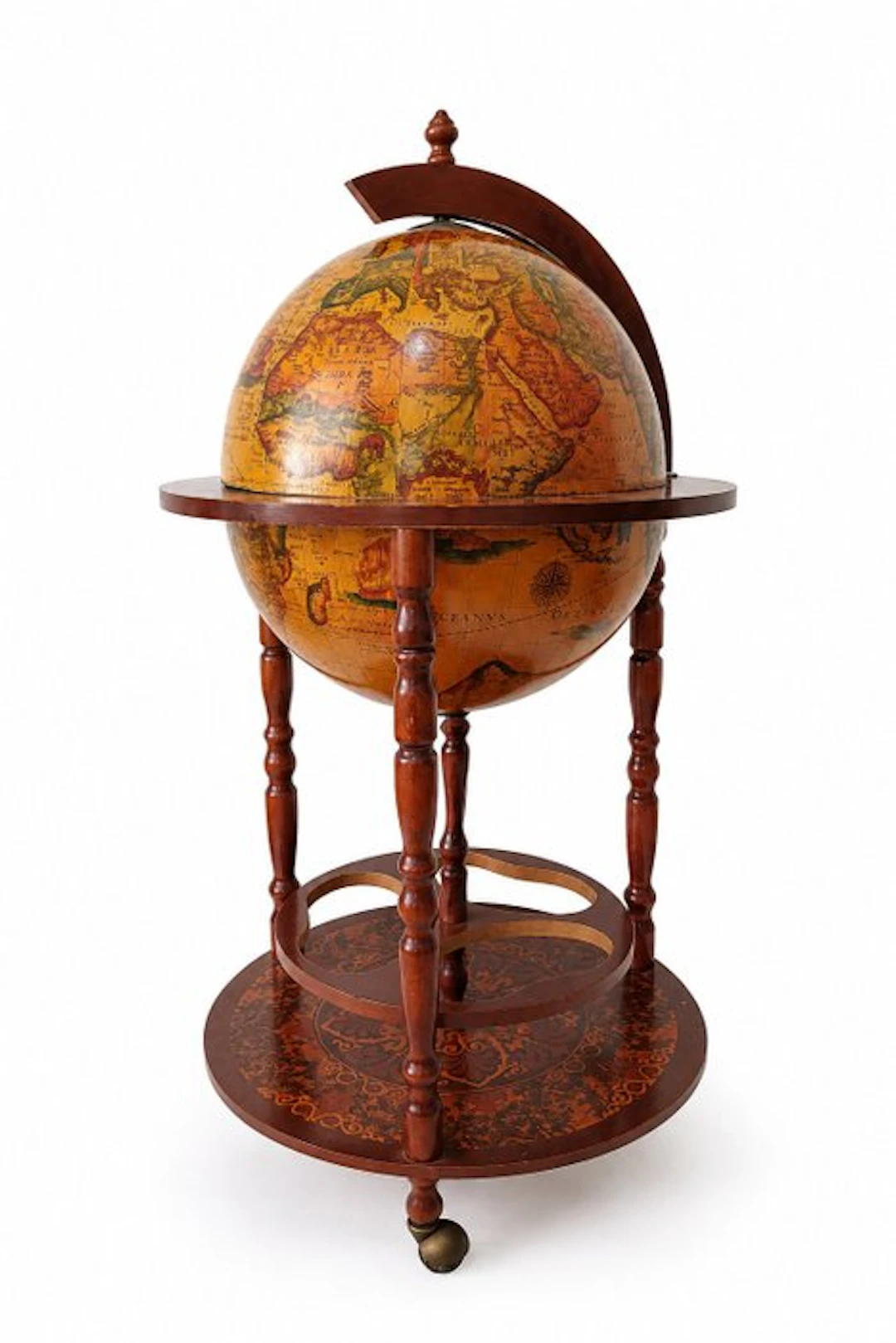Bar - Wood, pasta - Globe bar cabinet, liquor cabinet