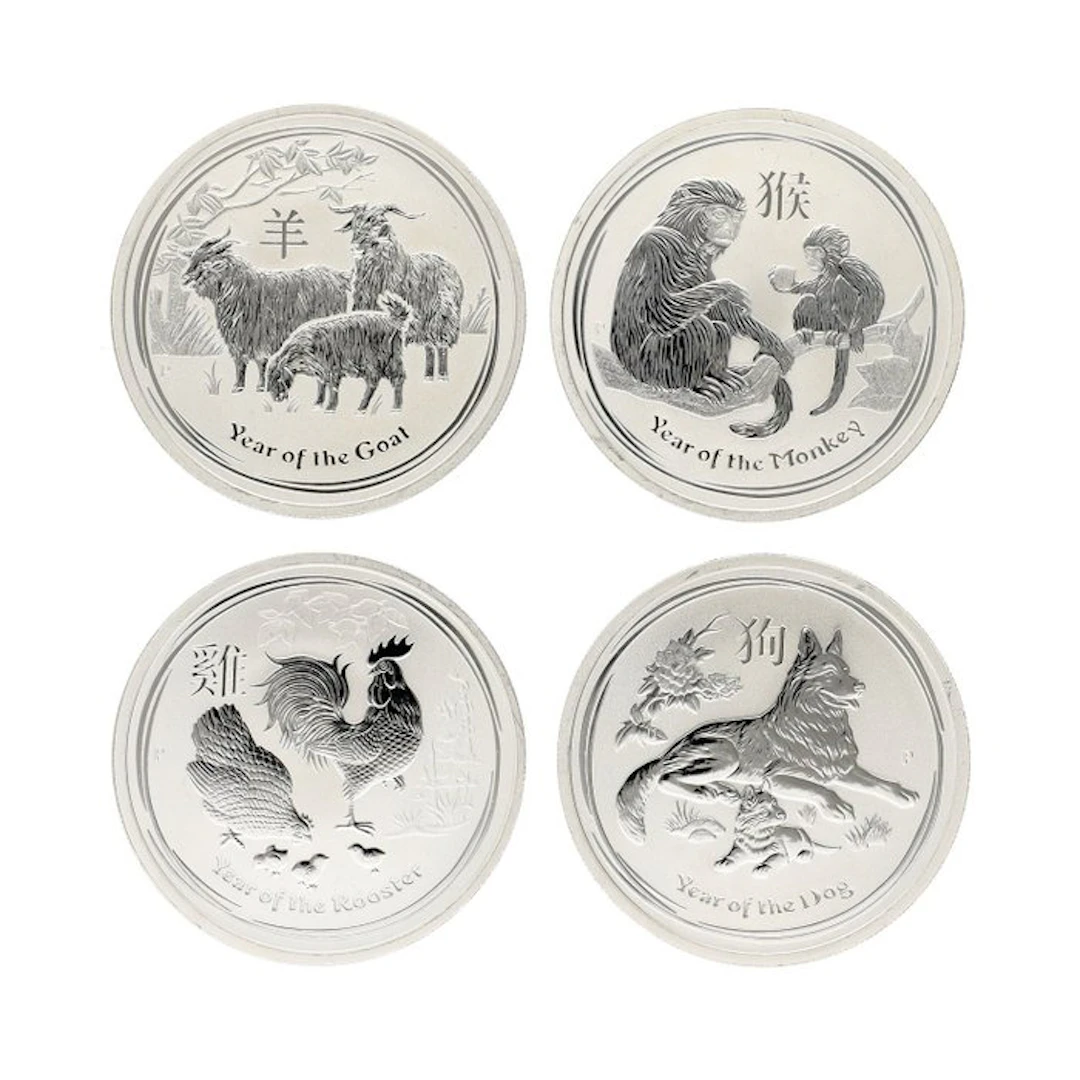 Australia. 50 Cents 2015/2018 - "Chinese Lunar" (4 stuks) (No reserve price)