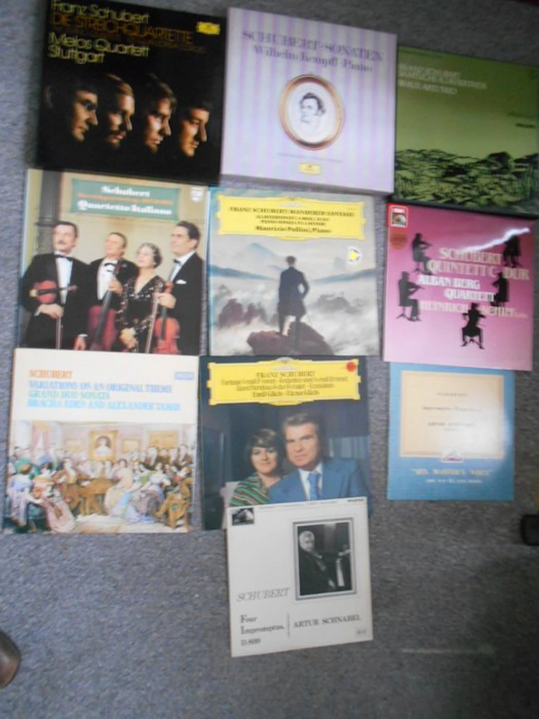 Franz Schubert - Collection of 10 x albums inc