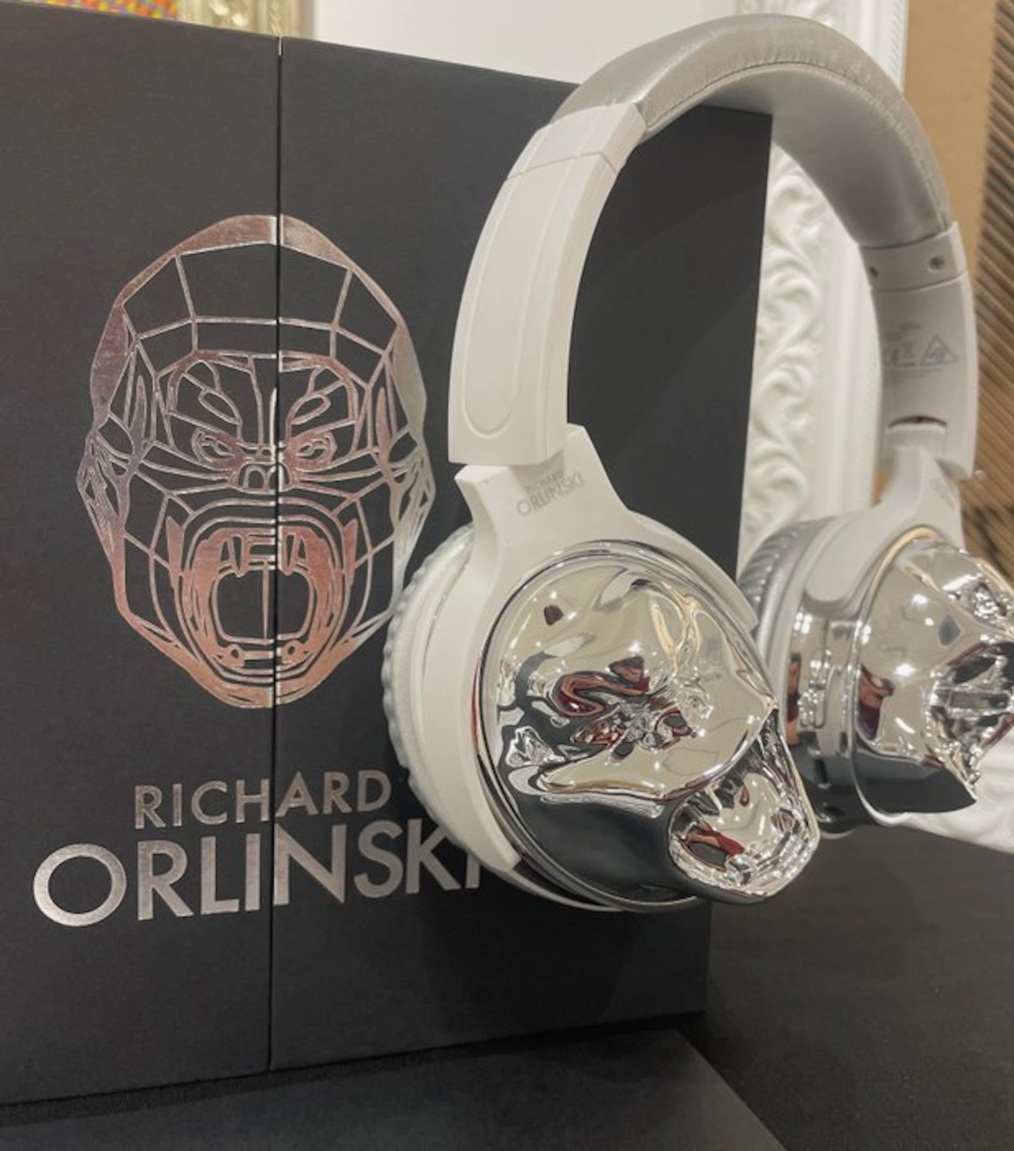 Richard Orlinski - Kong -chrome silver- Headphone