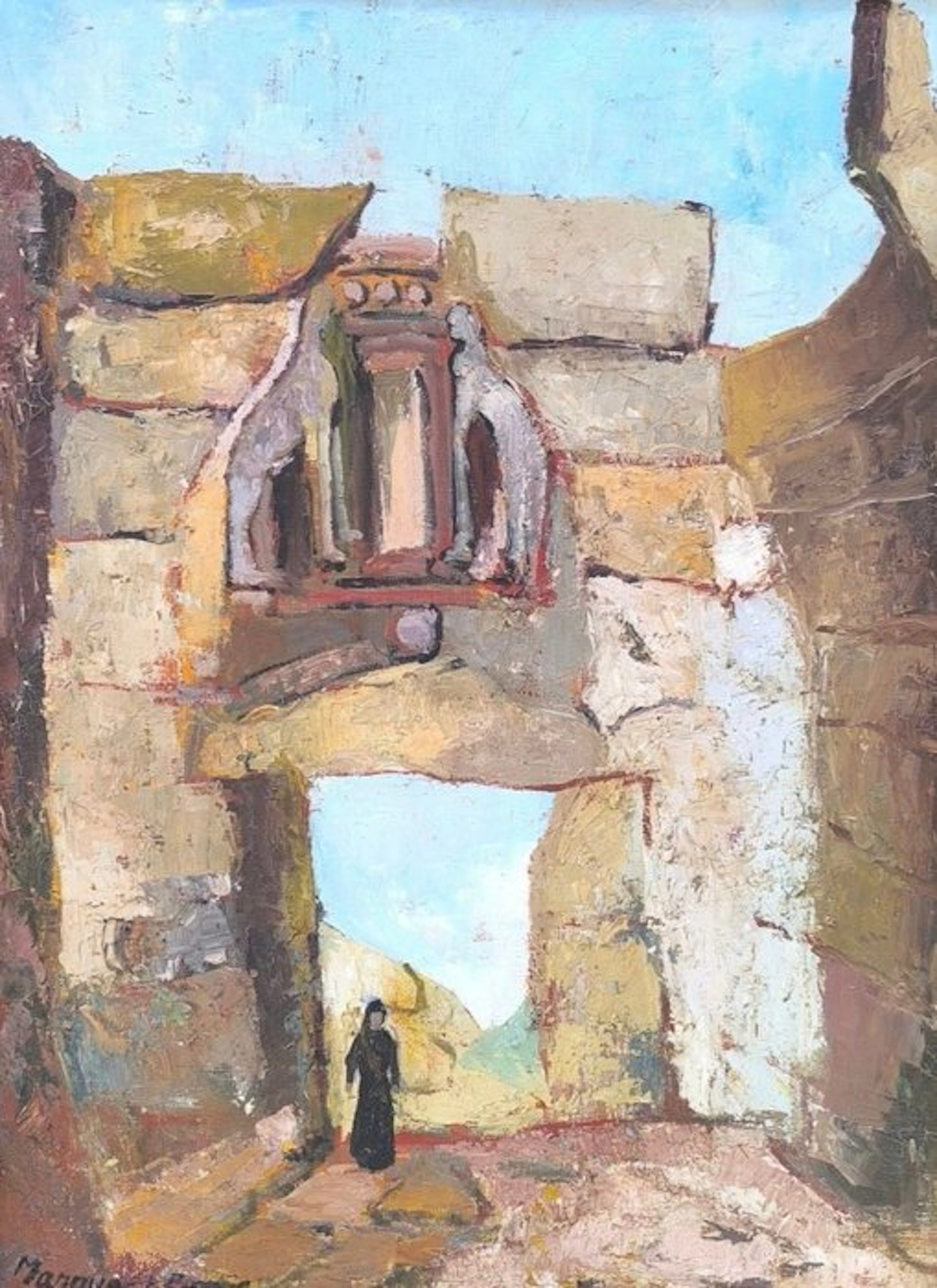 Marguerite Denis (XX) - Porte des lionnes à Mycènes en Grèce
